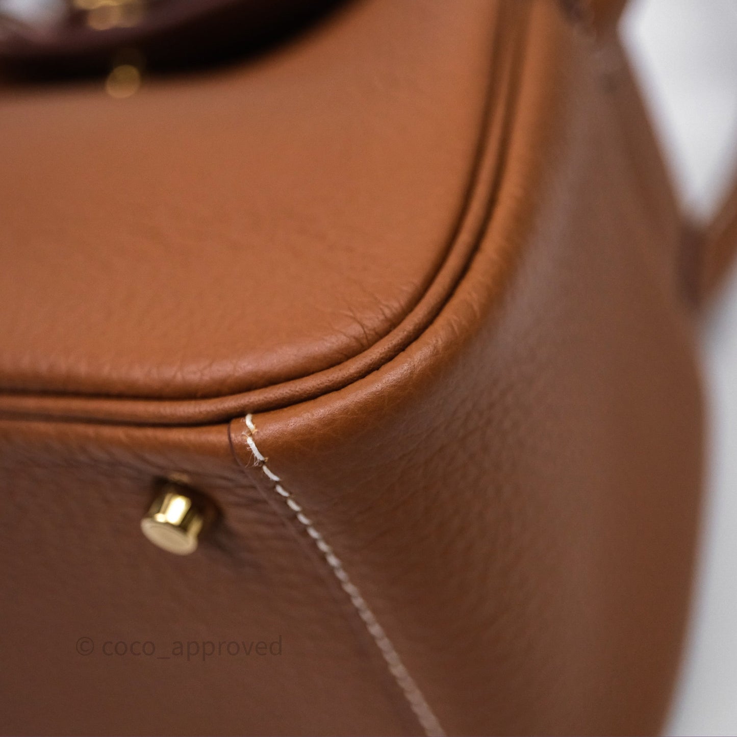 Hermès Mini Lindy 20 Gold 37 Clemence Gold Hardware