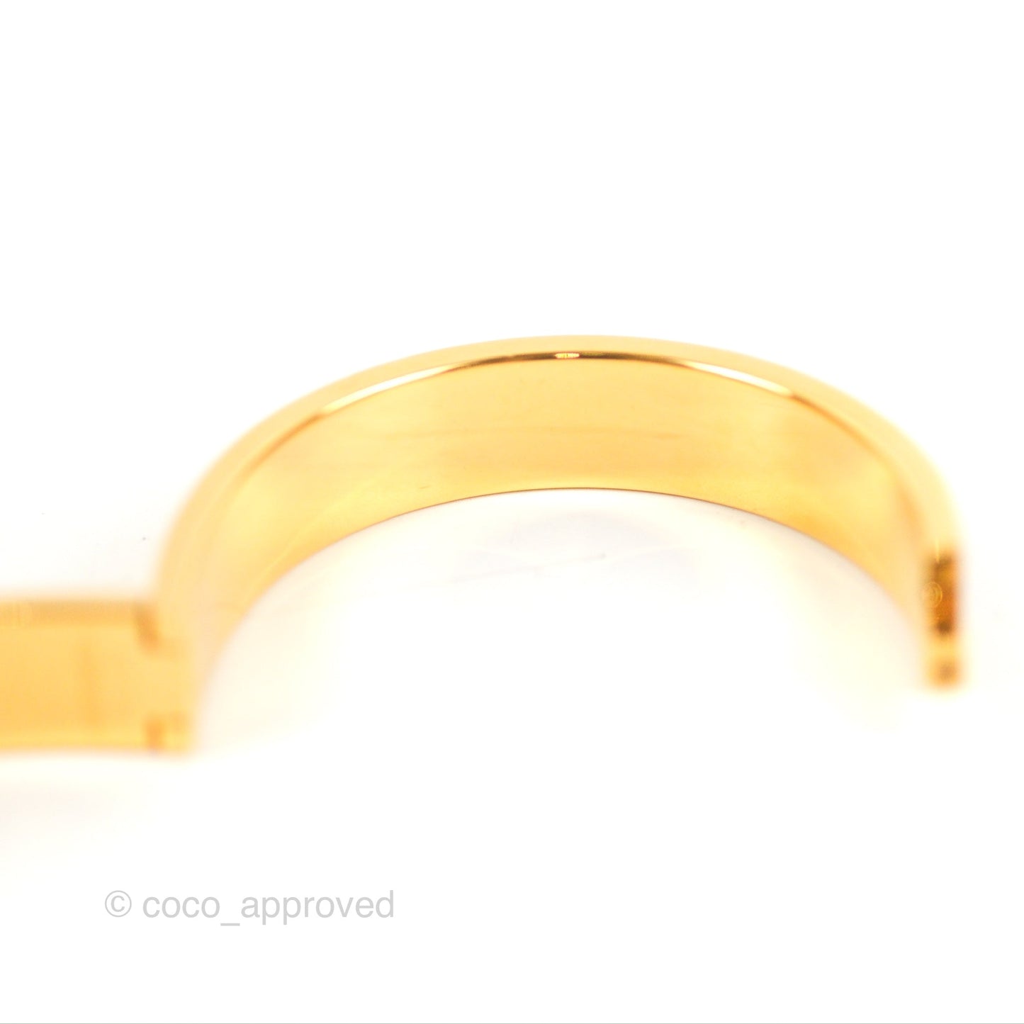 Hermès Clic HH Bracelet Matte Black Brushed Gold