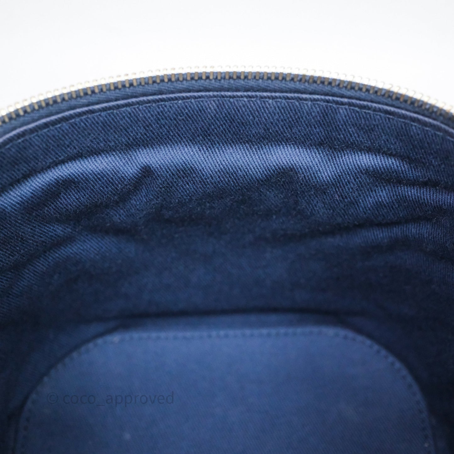 Chanel Quilted Trip Vanity Denim Aged Gold Hardware 20C