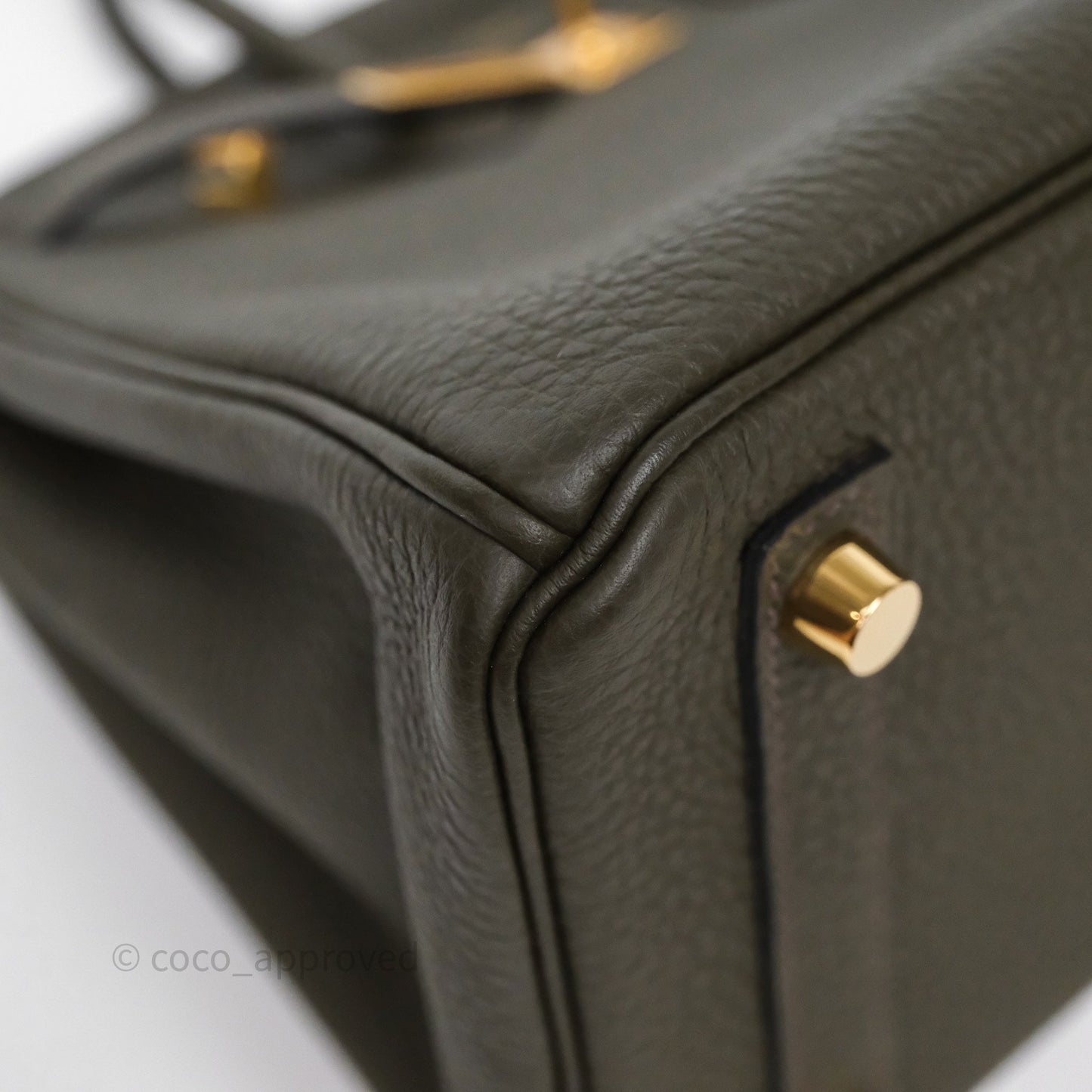 Hermès Birkin 25 Vert de Gris C6 Togo Gold Hardware