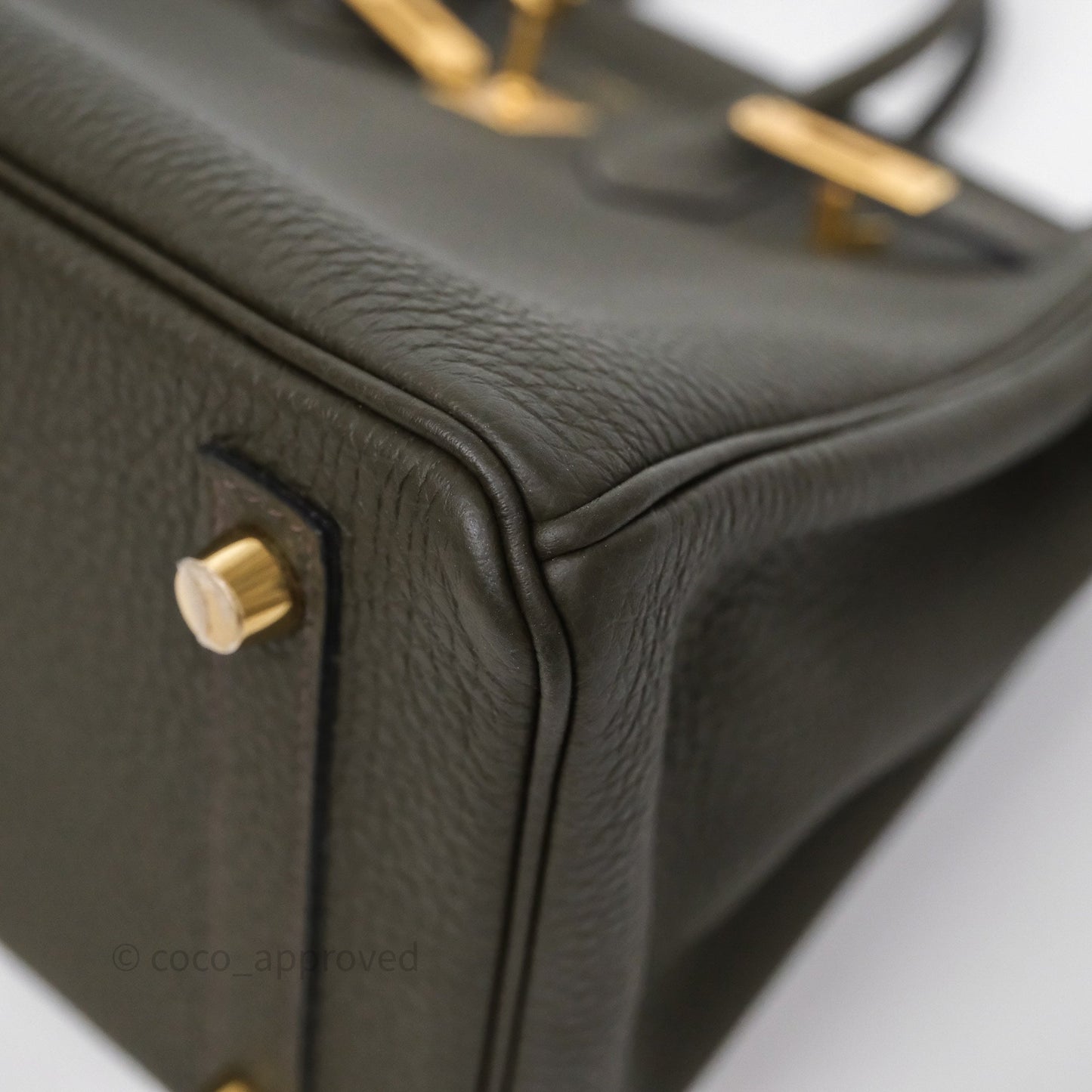 Hermès Birkin 25 Vert de Gris C6 Togo Gold Hardware