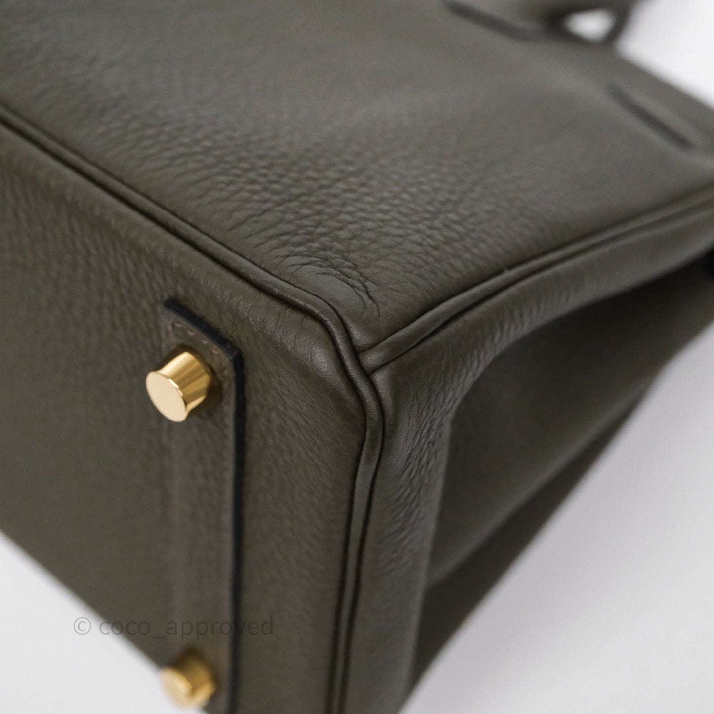 Hermès Birkin 25 Vert de Gris C6 Togo Gold Hardware