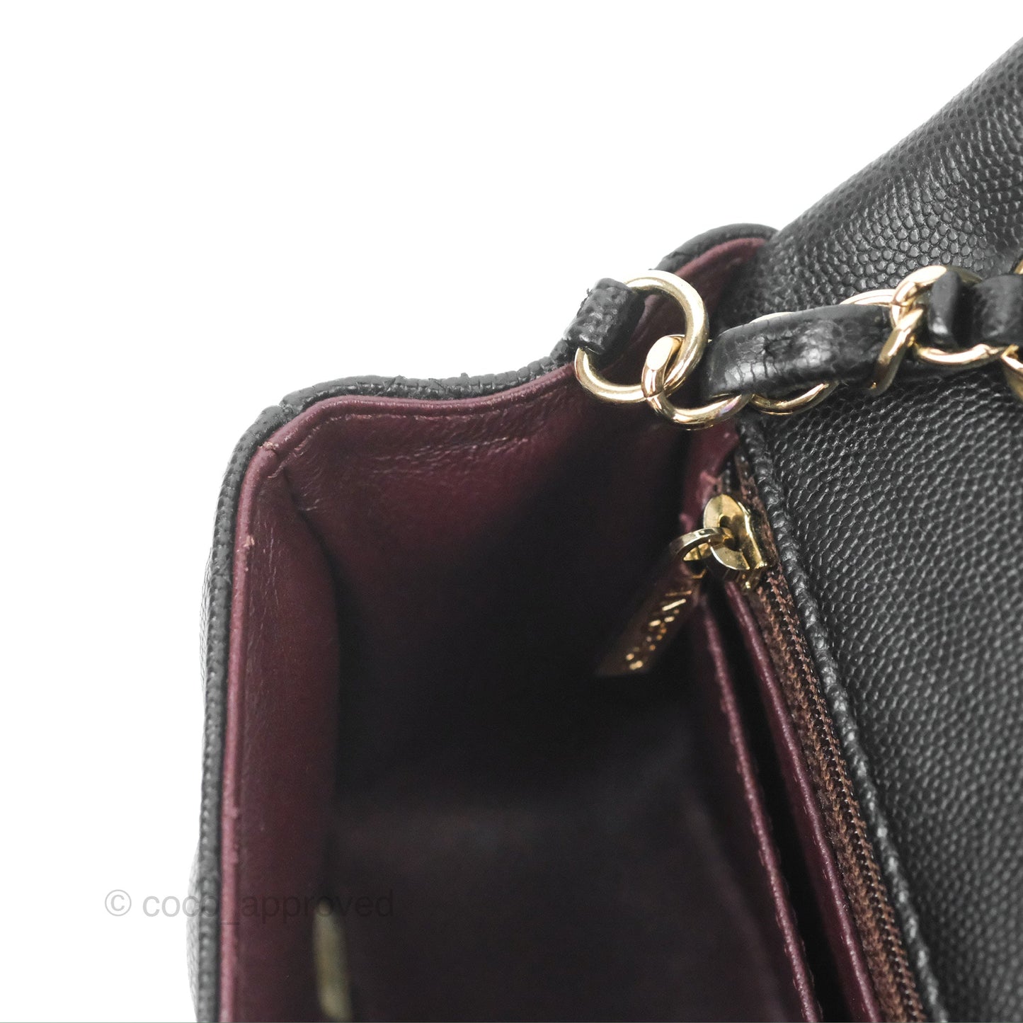 Chanel Quilted Mini Rectangular Flap Black Caviar Gold Hardware