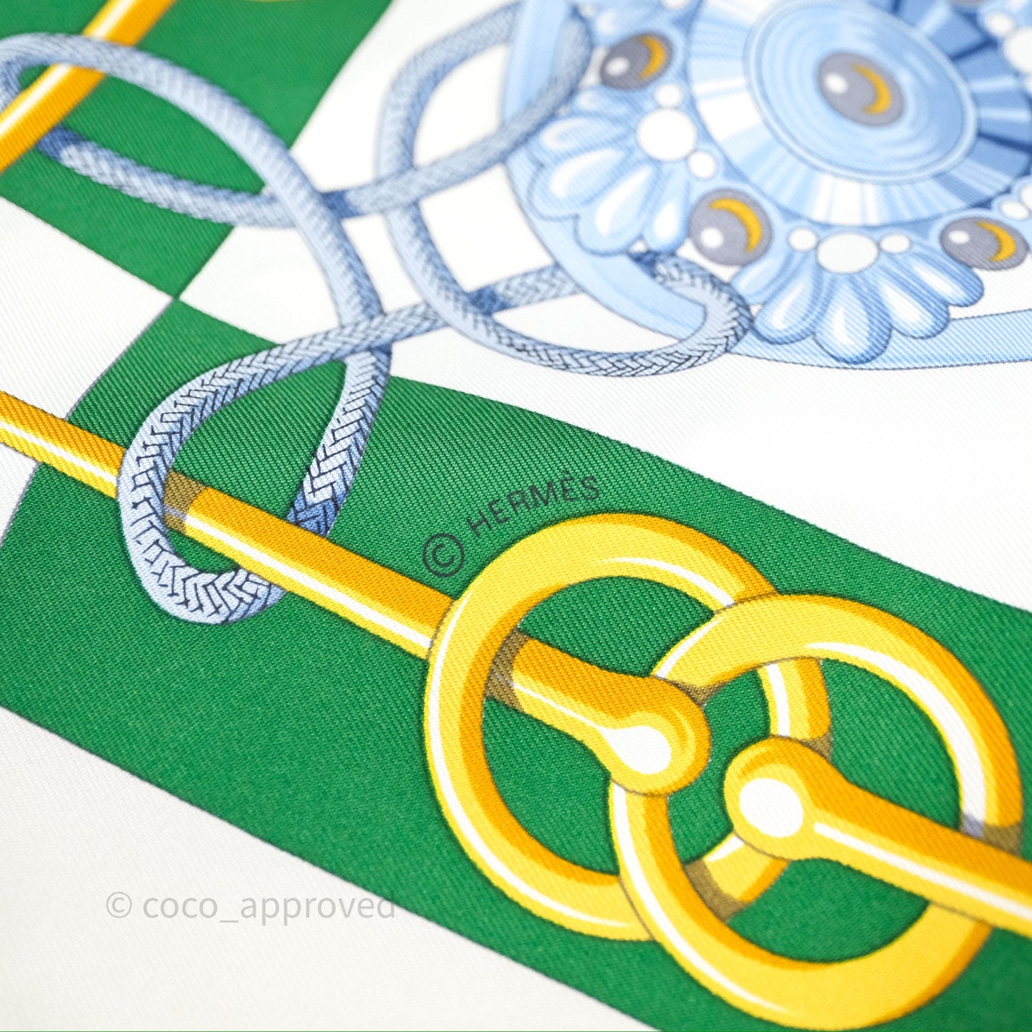 Hermès Cliquetis Silk Scarf 90