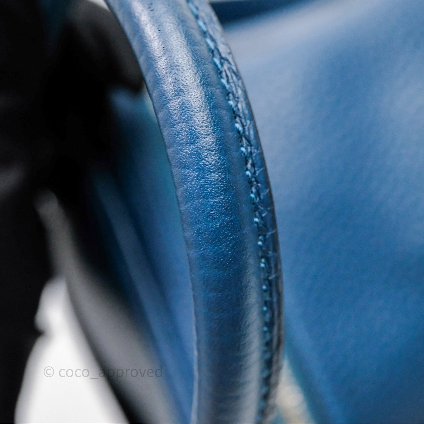 Hermès Lindy 30 Bleu Colvert 1P Clemence Palladium Hardware