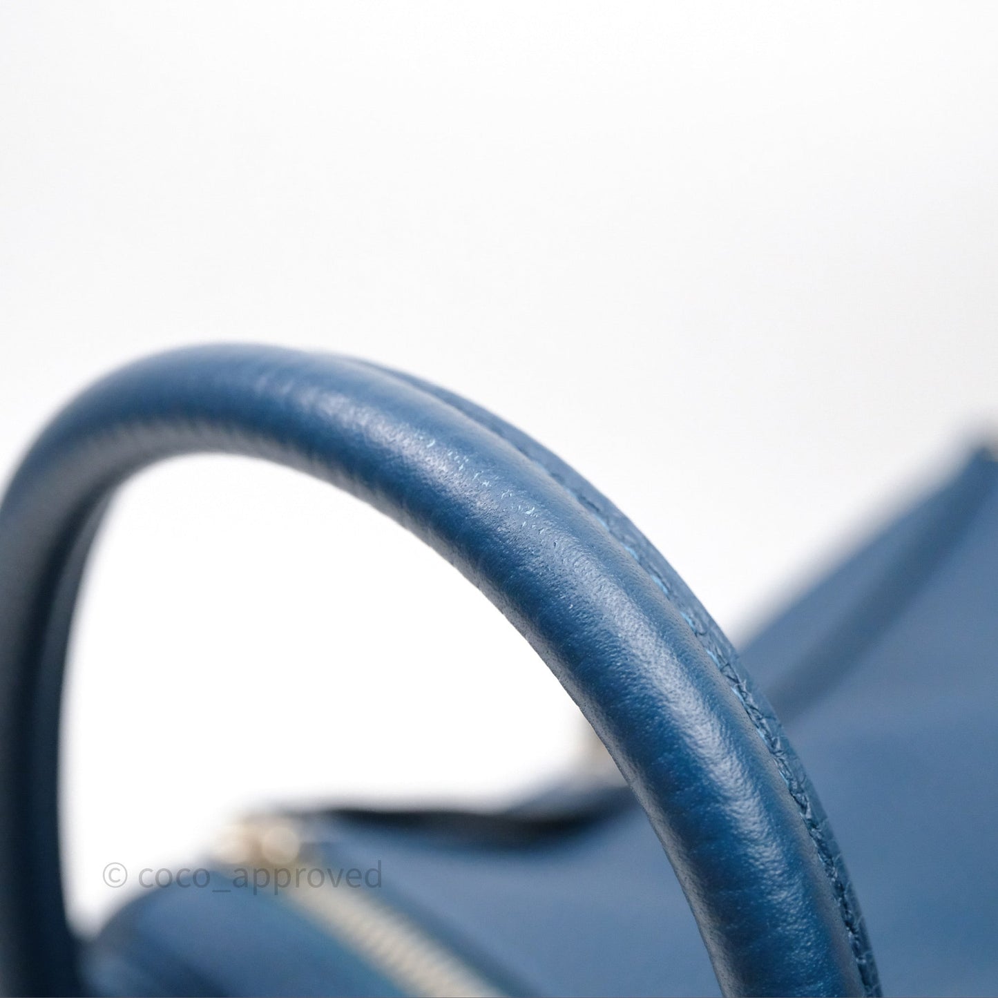 Hermès Lindy 30 Bleu Colvert 1P Clemence Palladium Hardware
