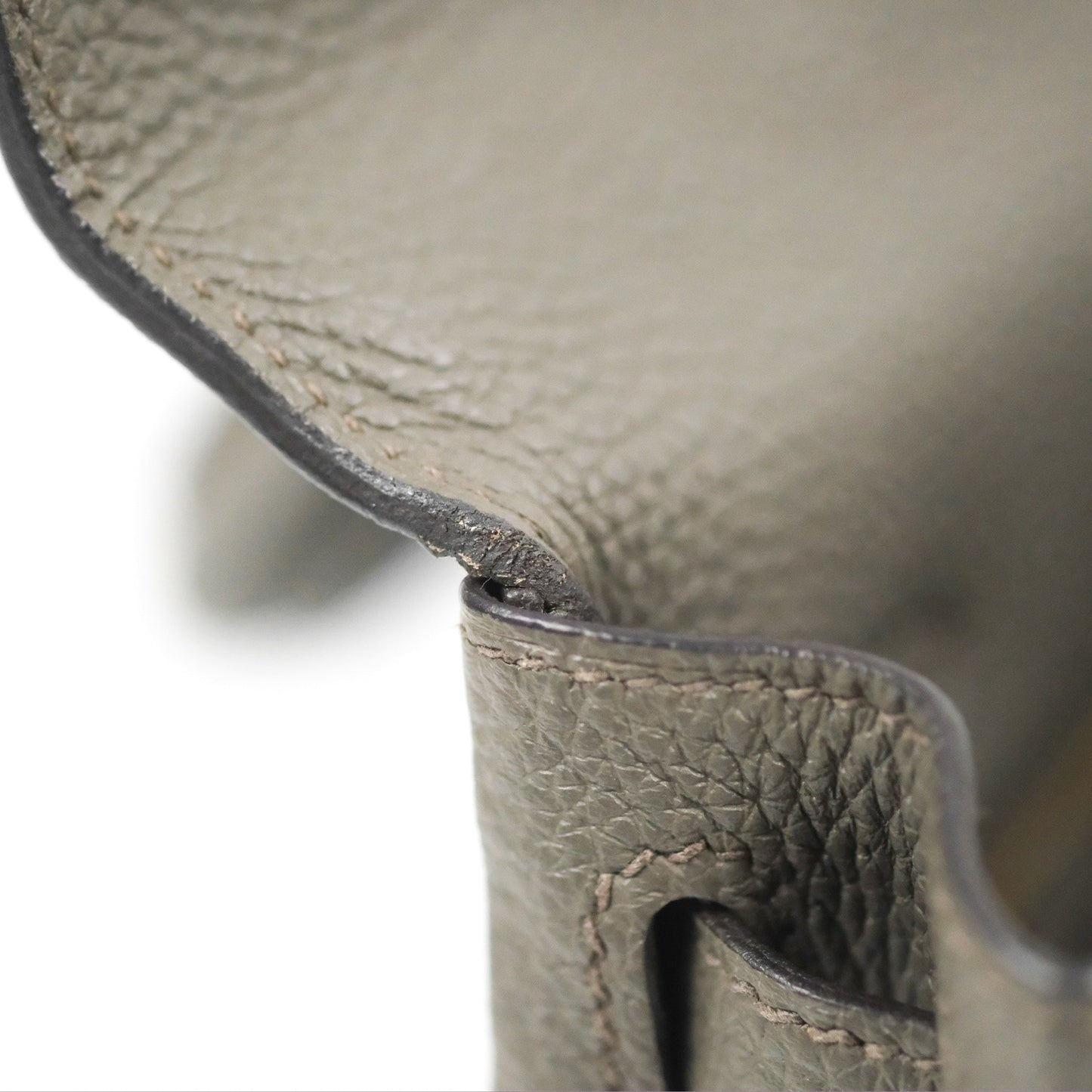 Hermès Retourne Kelly 25 Gris Etain 8F Togo Gold Hardware
