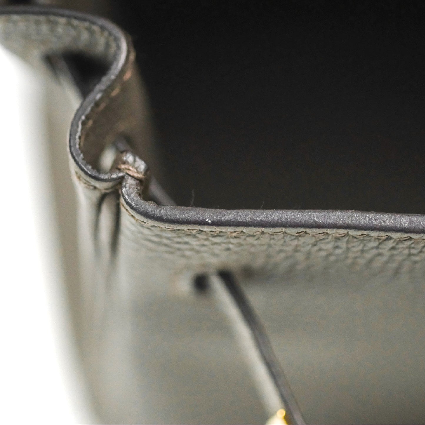 Hermès Retourne Kelly 25 Gris Etain 8F Togo Gold Hardware