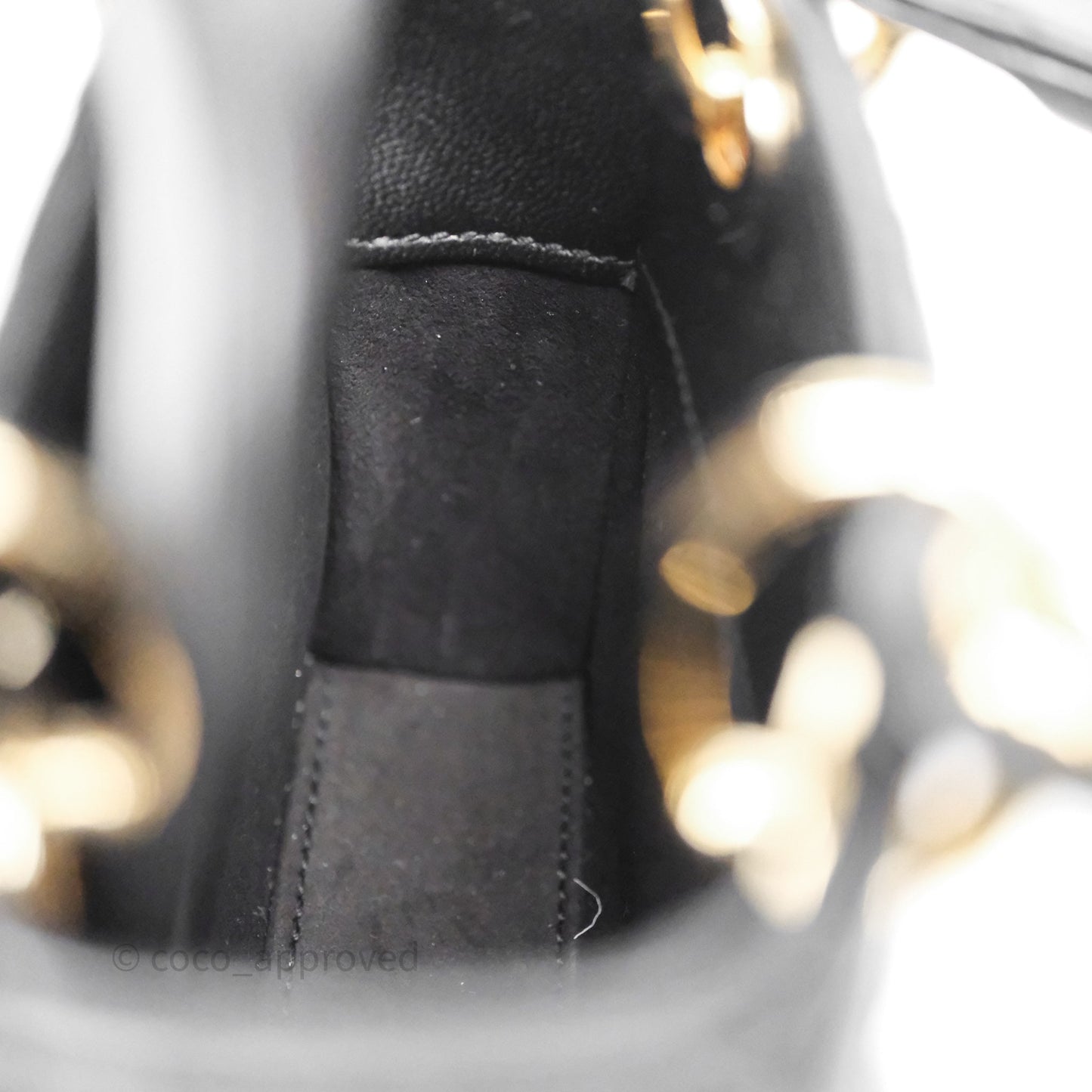 Christian Dior Micro Lady Dior Cannage Black Lambskin Gold Hardware