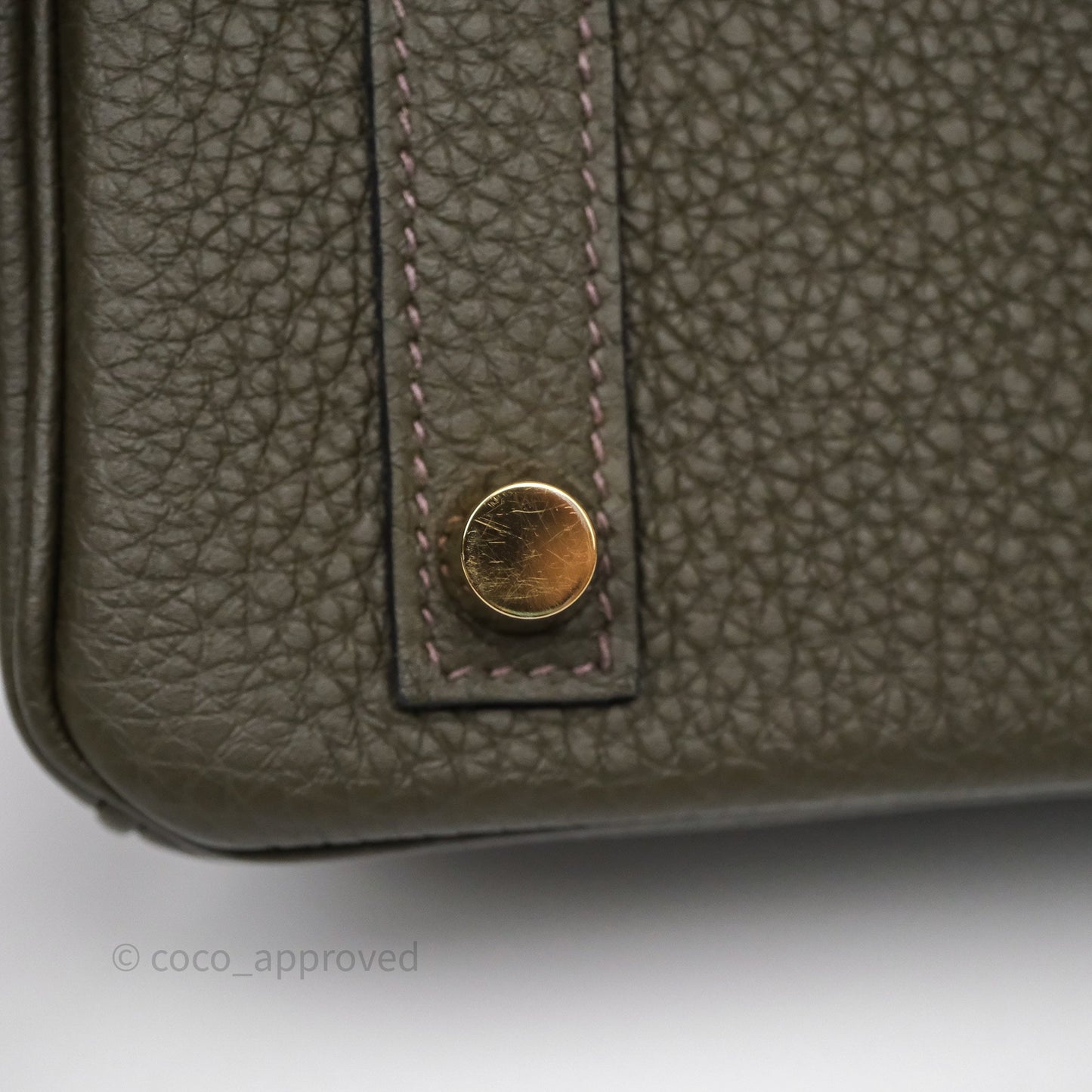 Hermès Birkin 25 Vert de Gris C6 Togo Gold Hardware