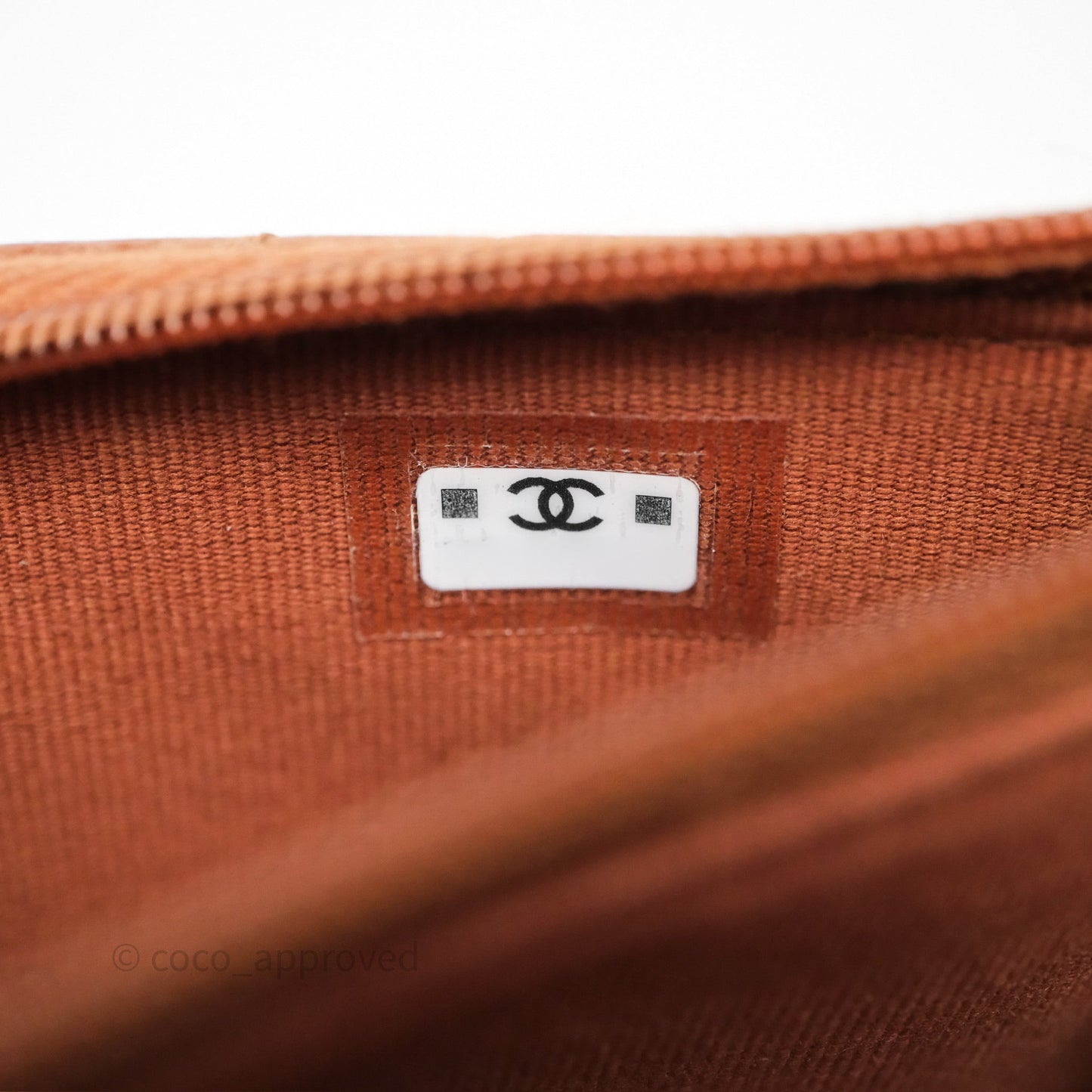 Chanel Top Handle Mini WOC Phone Holder with Chain Dark Caramel Lambskin Gold Hardware