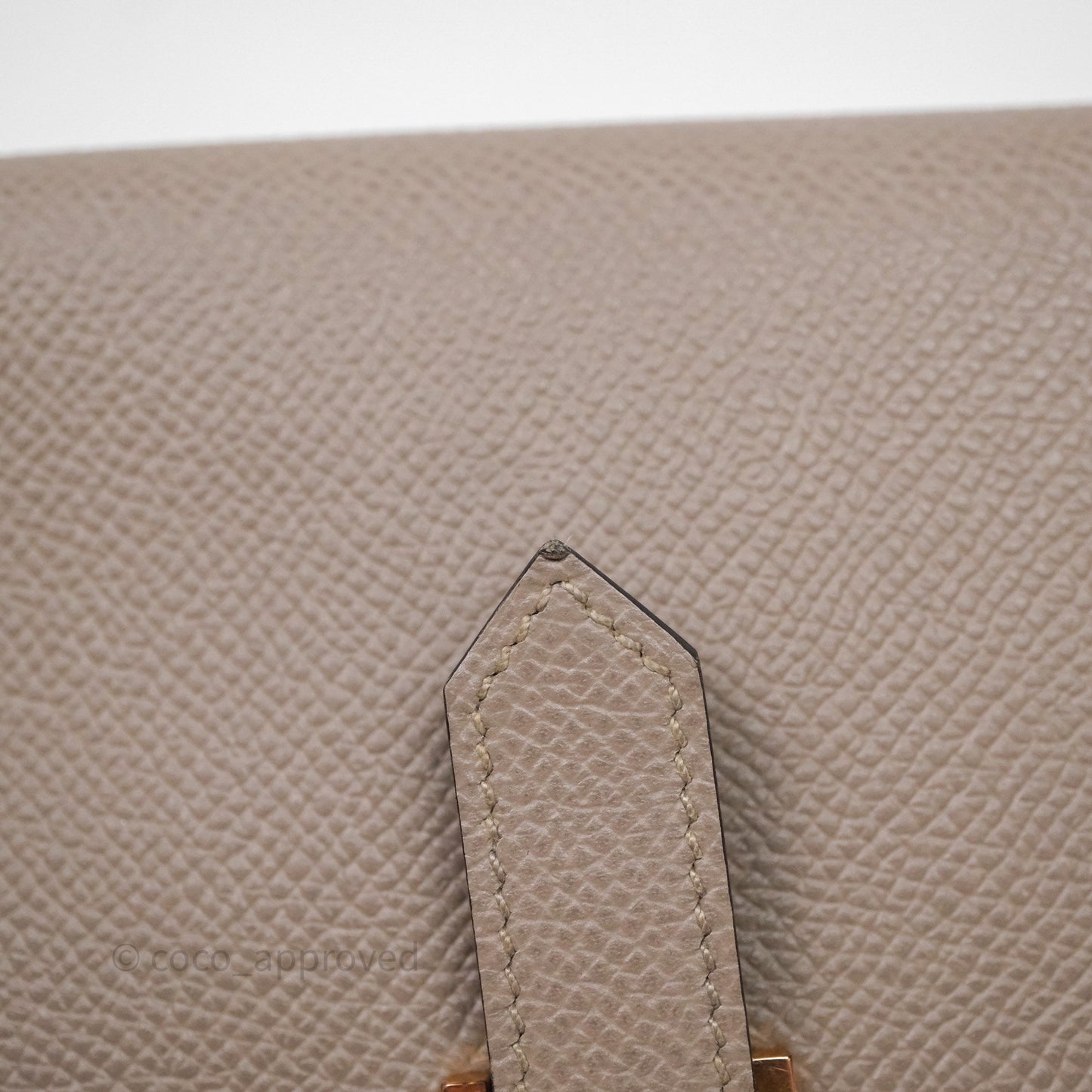 Hermès Bearn Long Wallet Gris Asphalte M8 Epsom Gold Hardware
