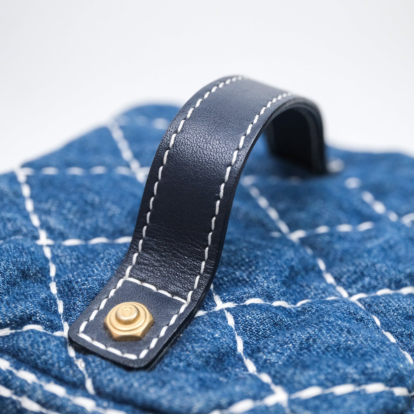 Chanel Quilted Trip Vanity Denim Aged Gold Hardware 20C