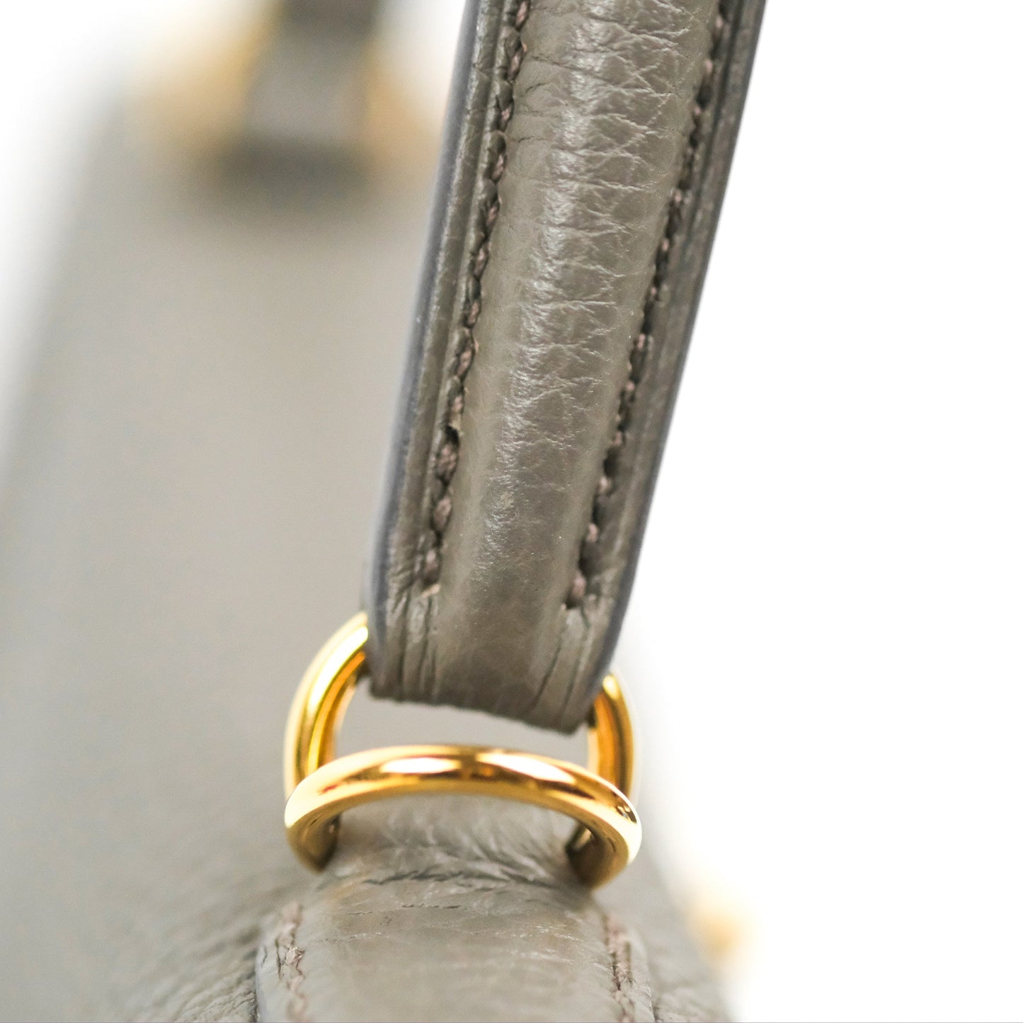 Hermès Retourne Kelly 25 Gris Etain 8F Togo Gold Hardware