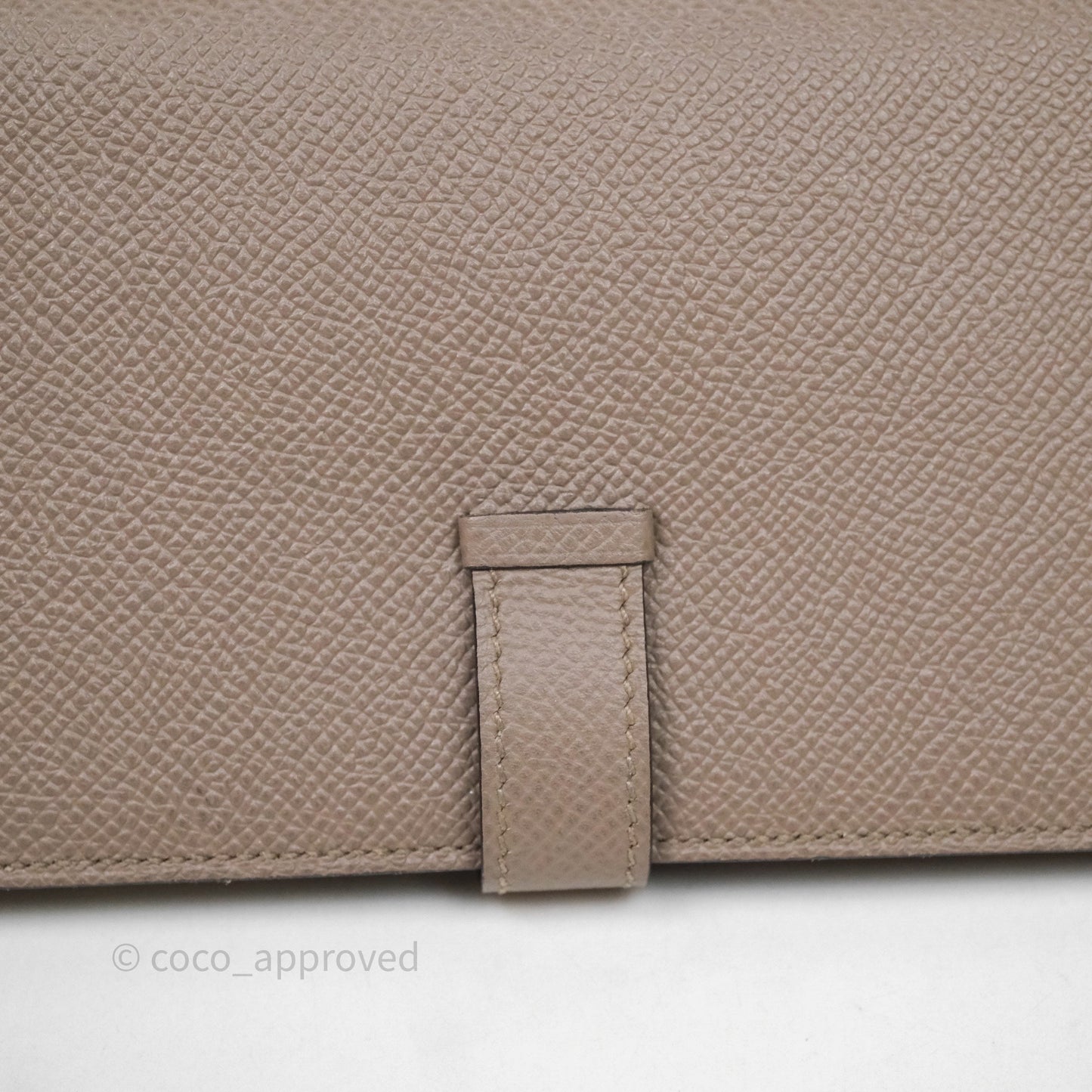 Hermès Bearn Long Wallet Gris Asphalte M8 Epsom Gold Hardware