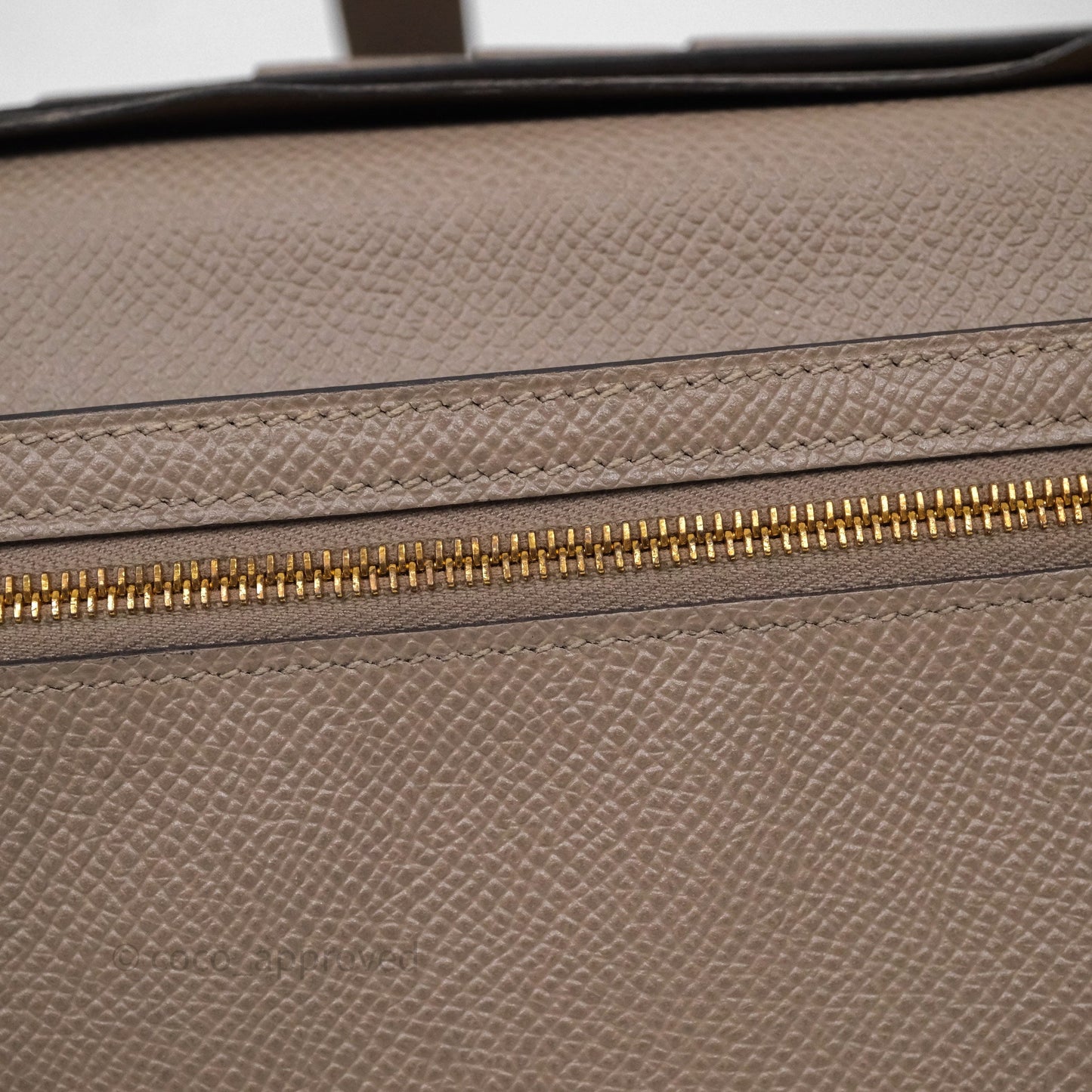 Hermès Bearn Long Wallet Gris Asphalte M8 Epsom Gold Hardware