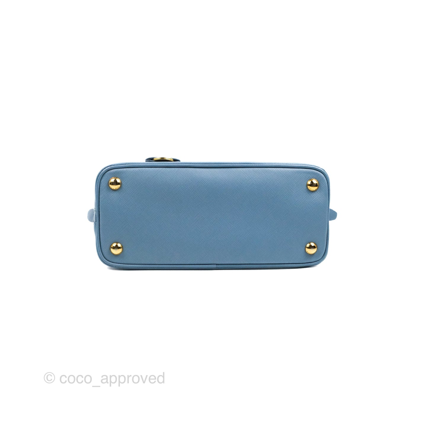 Prada Saffiano Lux Small Promenade Tote Light Blue