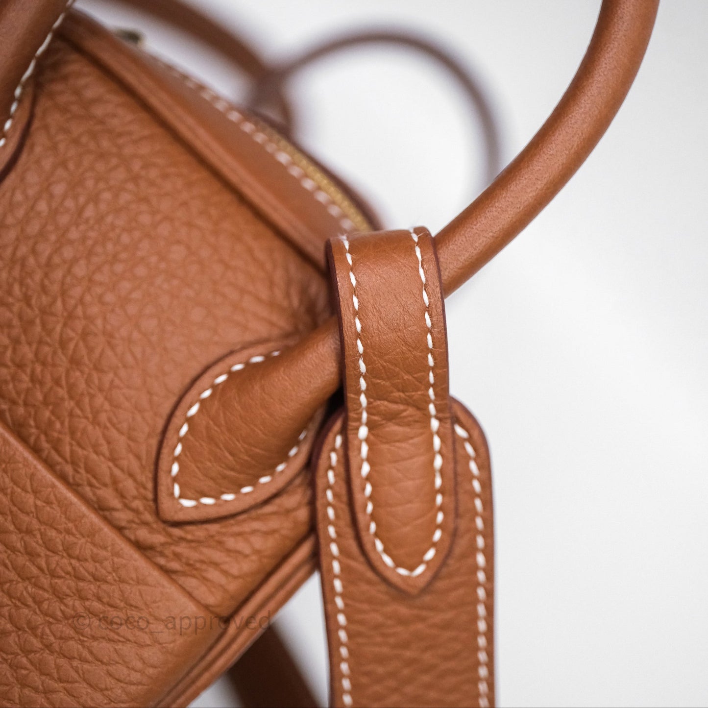 Hermès Mini Lindy 20 Gold 37 Clemence Gold Hardware