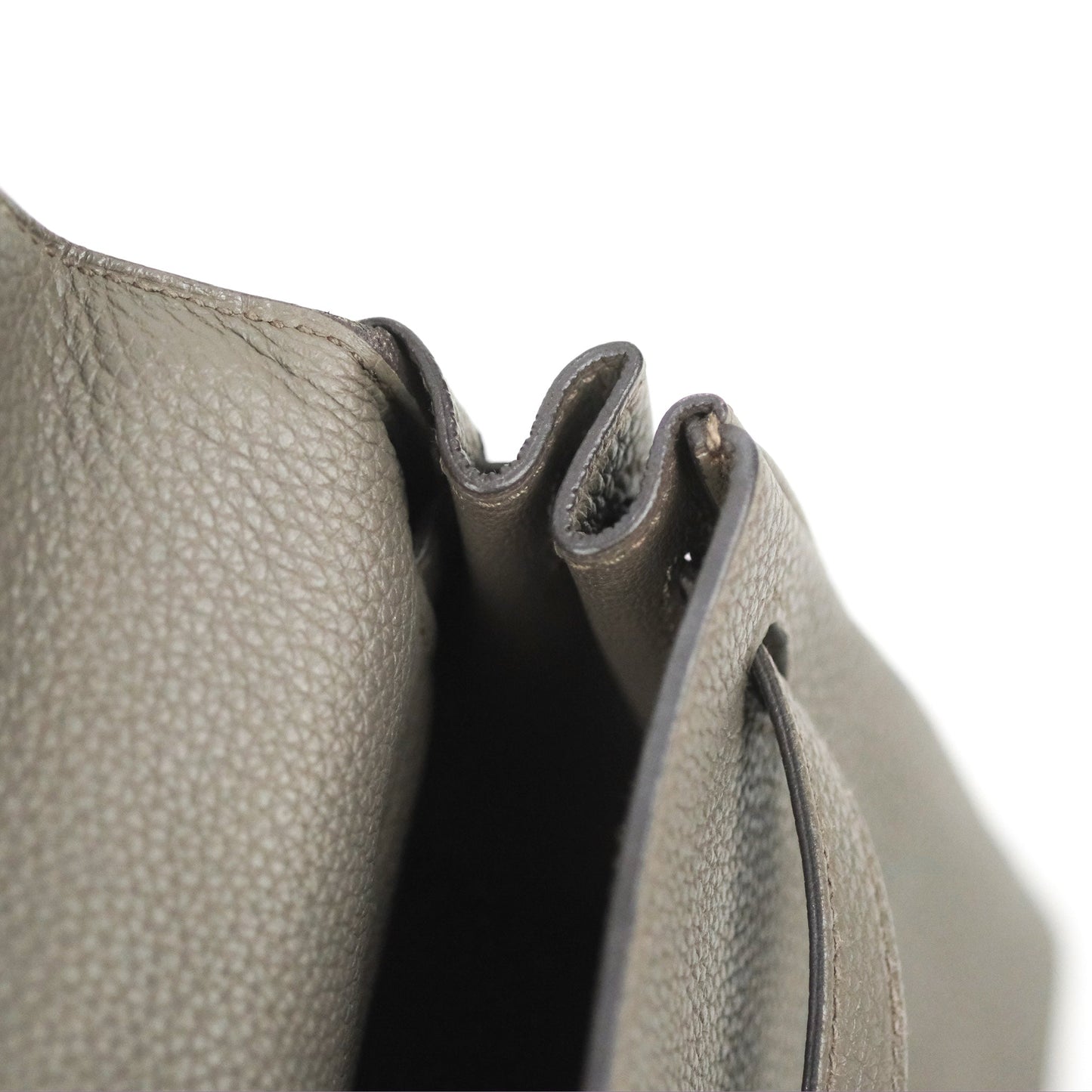 Hermès Retourne Kelly 25 Gris Etain 8F Togo Gold Hardware