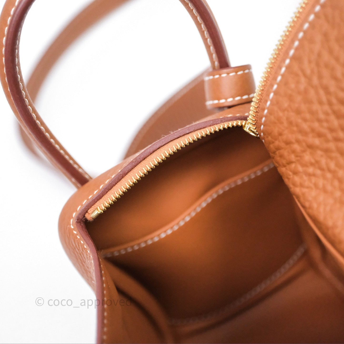 Hermès Mini Lindy 20 Gold 37 Clemence Gold Hardware