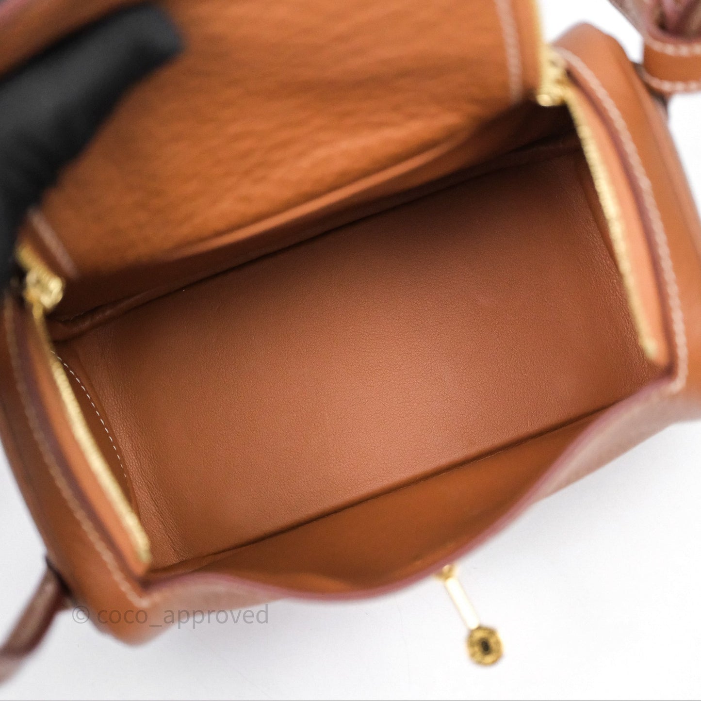Hermès Mini Lindy 20 Gold 37 Clemence Gold Hardware