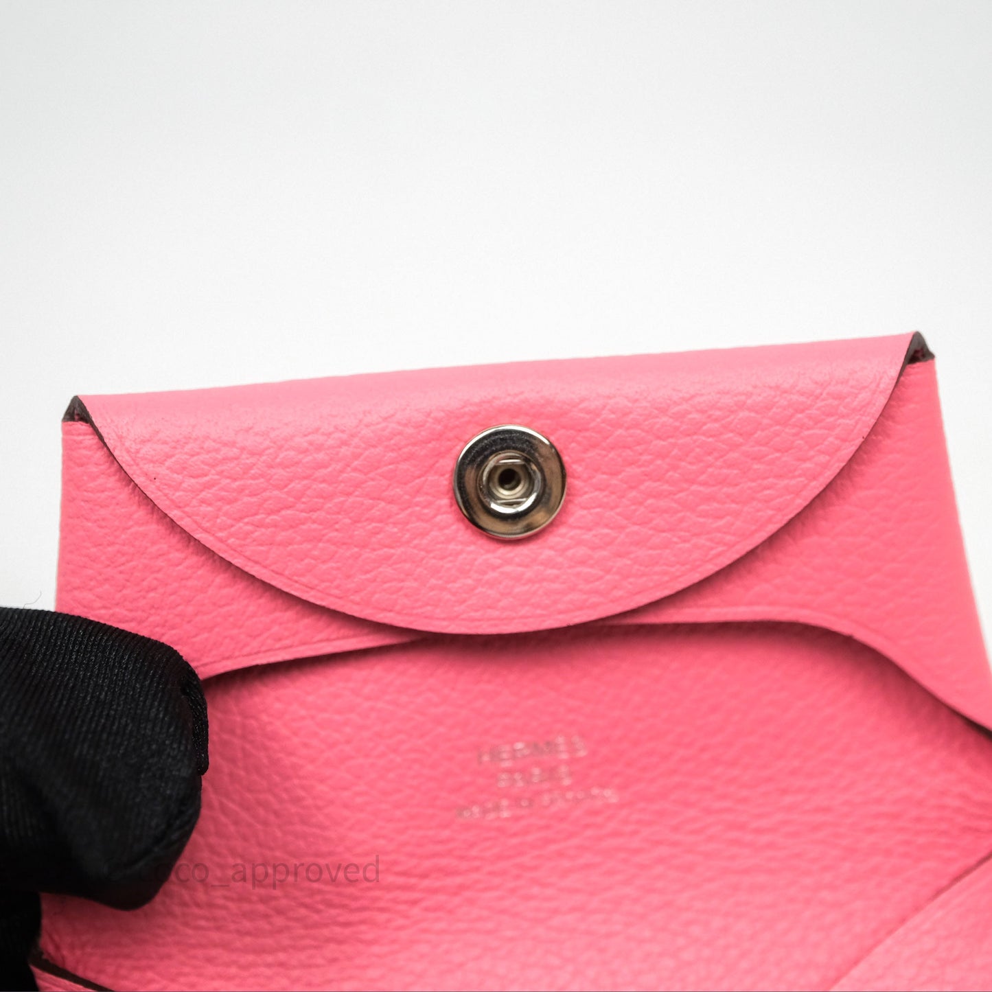 Hermès Bastia Coin Purse Rose Ete K4 Evercolor