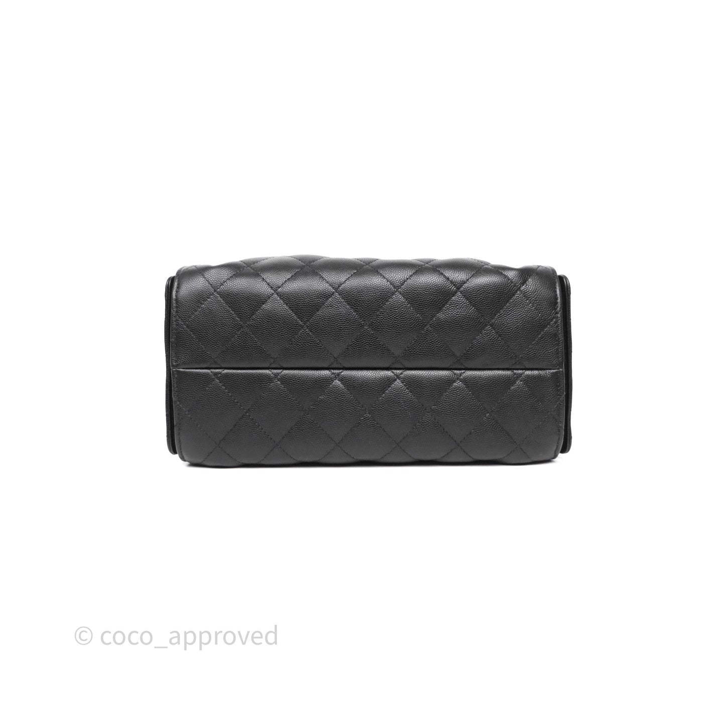 Chanel 25 Small Black Caviar Aged Gold Hardware