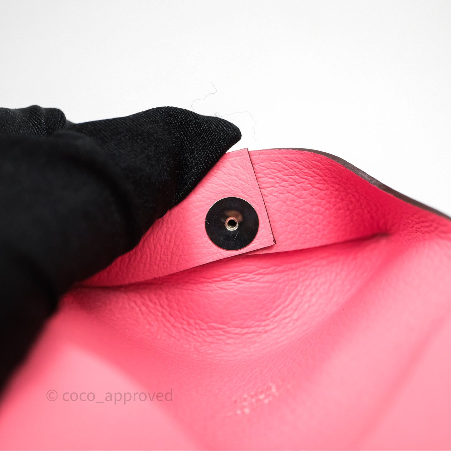 Hermès Bastia Coin Purse Rose Ete K4 Evercolor