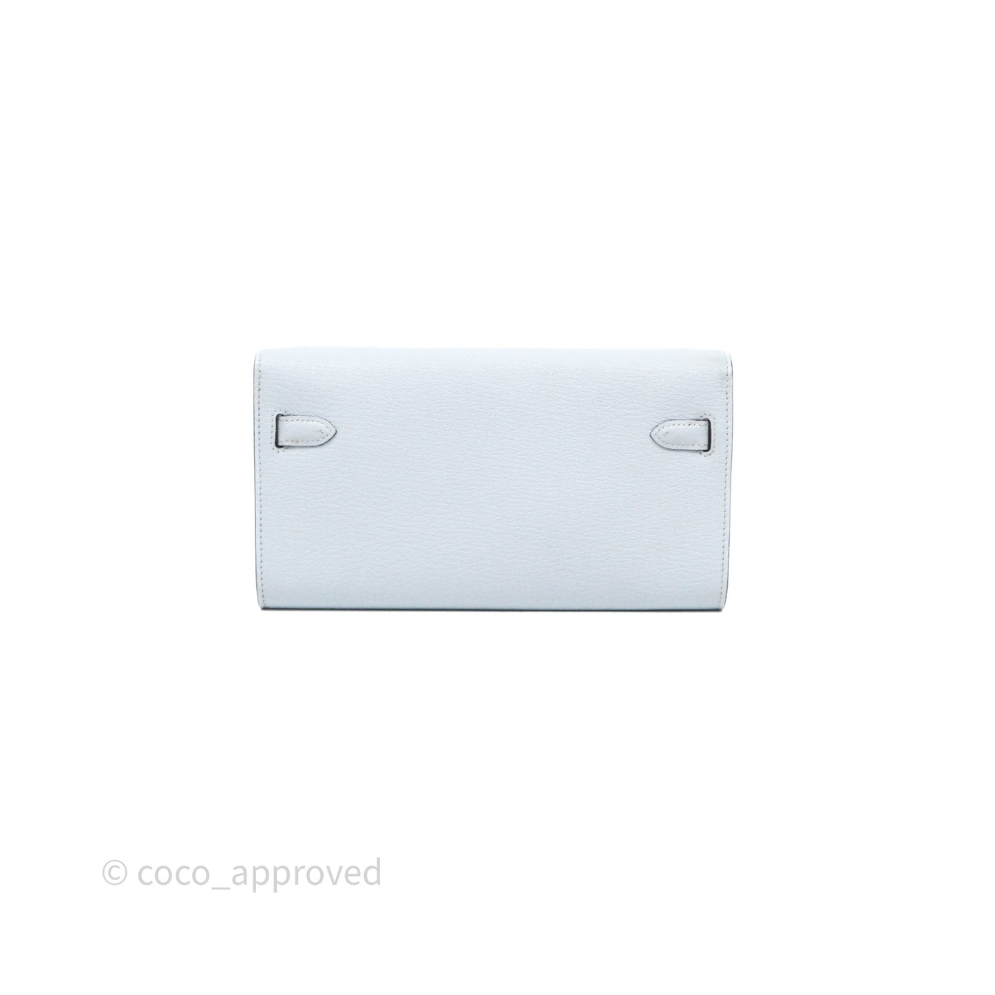 Hermès Kelly To Go Bleu Brume T0 Chèvre Mysore Palladium Hardware