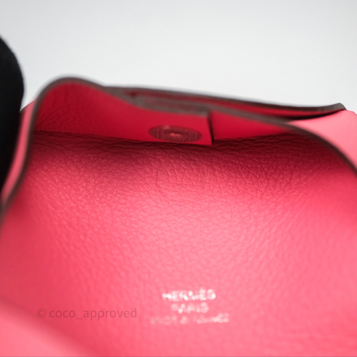 Hermès Bastia Coin Purse Rose Ete K4 Evercolor