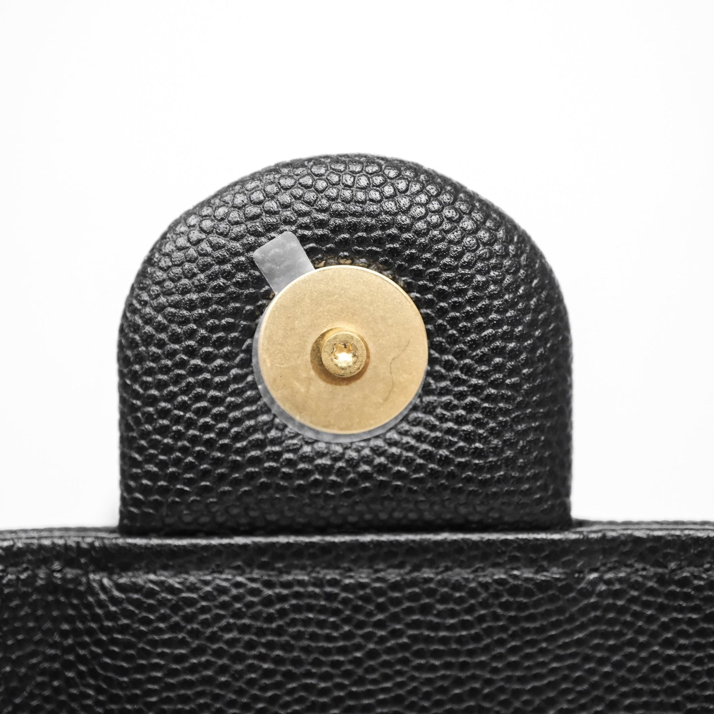 Chanel 25 Small Black Caviar Aged Gold Hardware