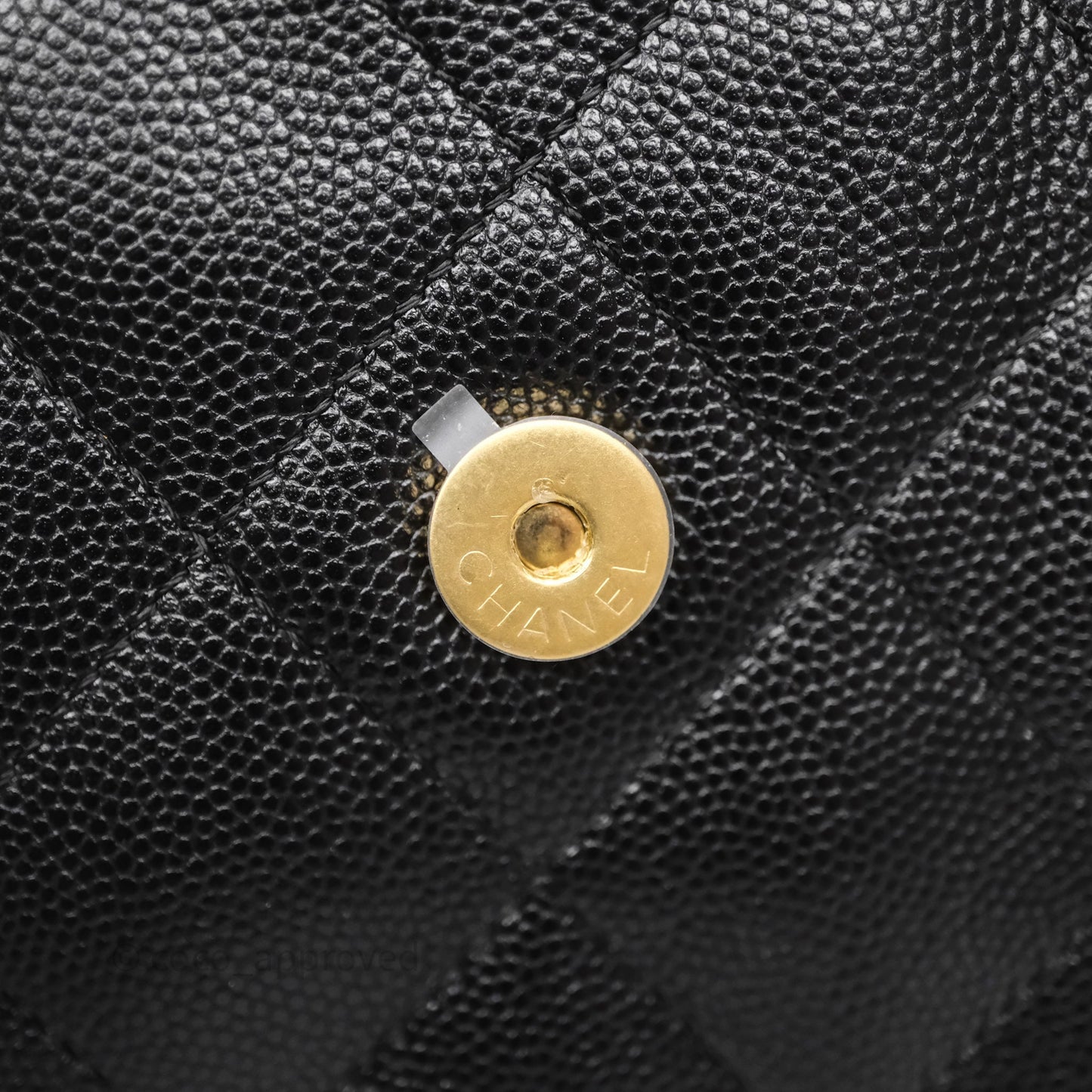 Chanel 25 Small Black Caviar Aged Gold Hardware