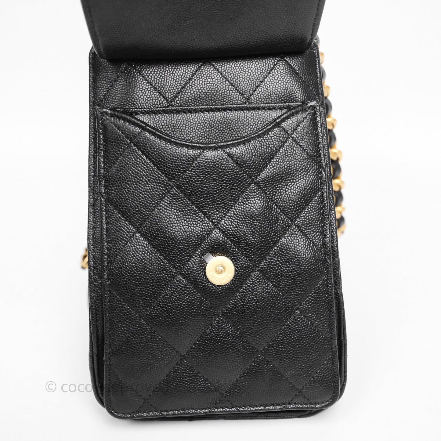 Chanel 25 Small Black Caviar Aged Gold Hardware