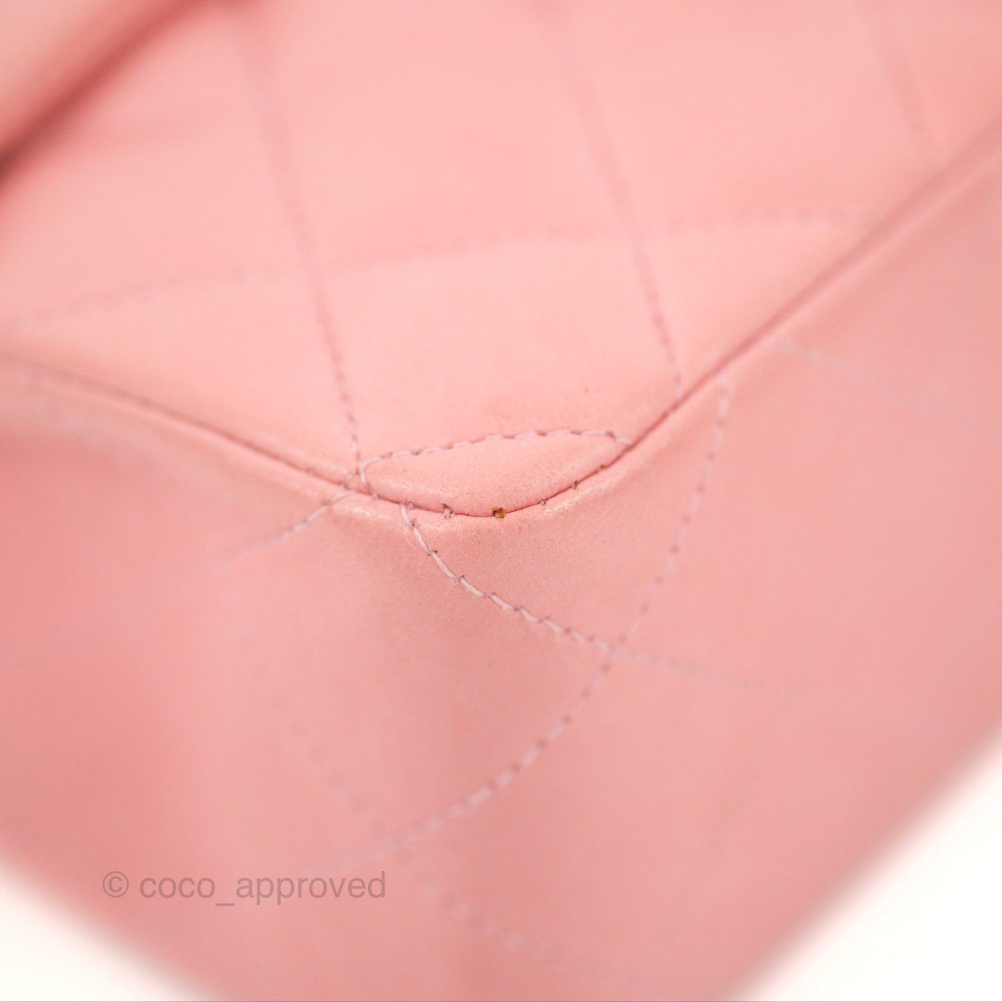 Chanel Quilted Vintage Mini Square Flap Pink Lambskin 24K Gold Hardware