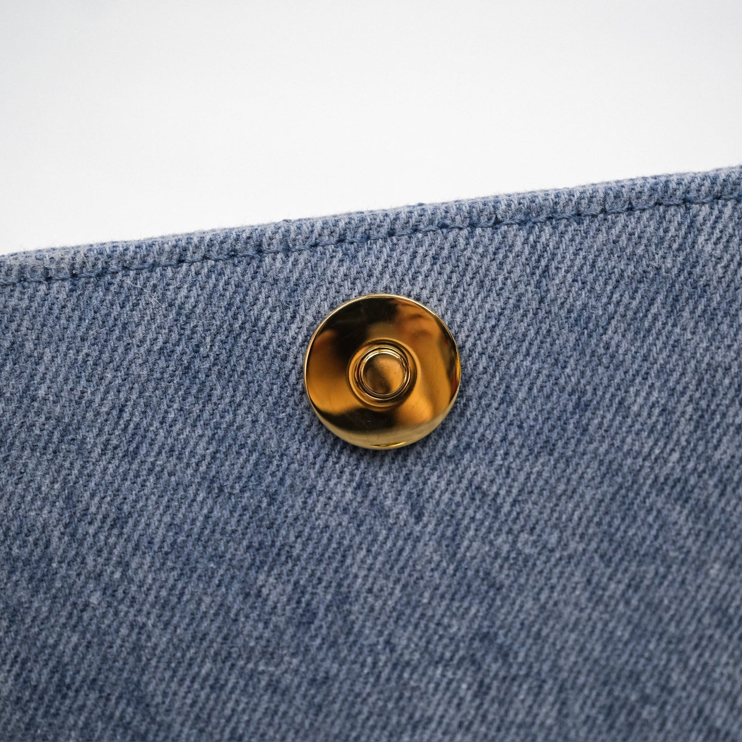 Christian Dior Dior Caro Pouch with Chain Blue Macrocannage Denim