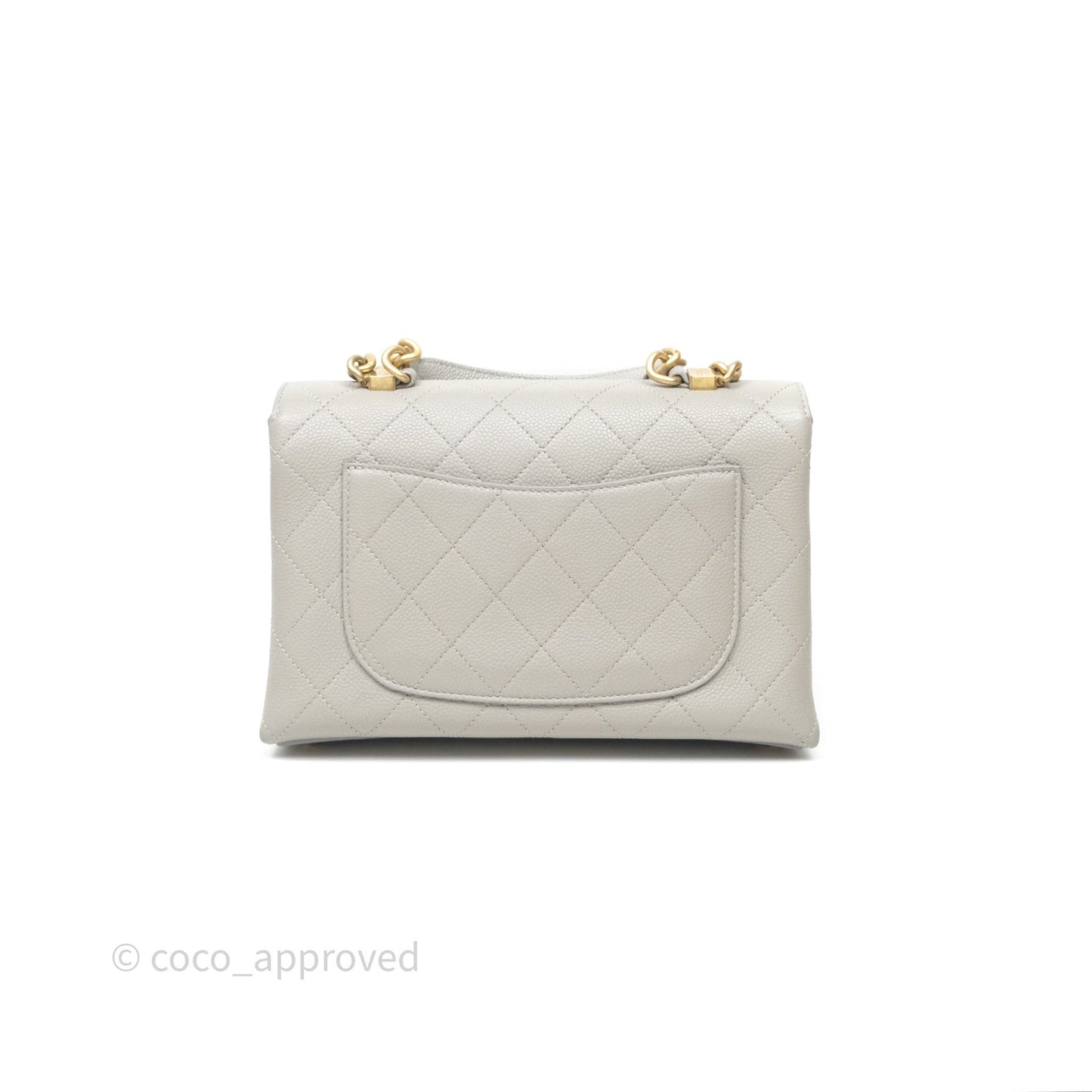 Chanel Chic Affinity Small Grained Calfskin Grey Gold Hardware