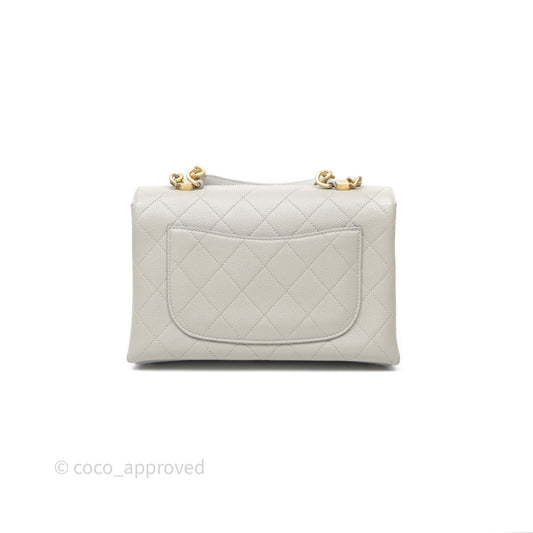 Chanel Chic Affinity Small Grained Calfskin Grey Gold Hardware