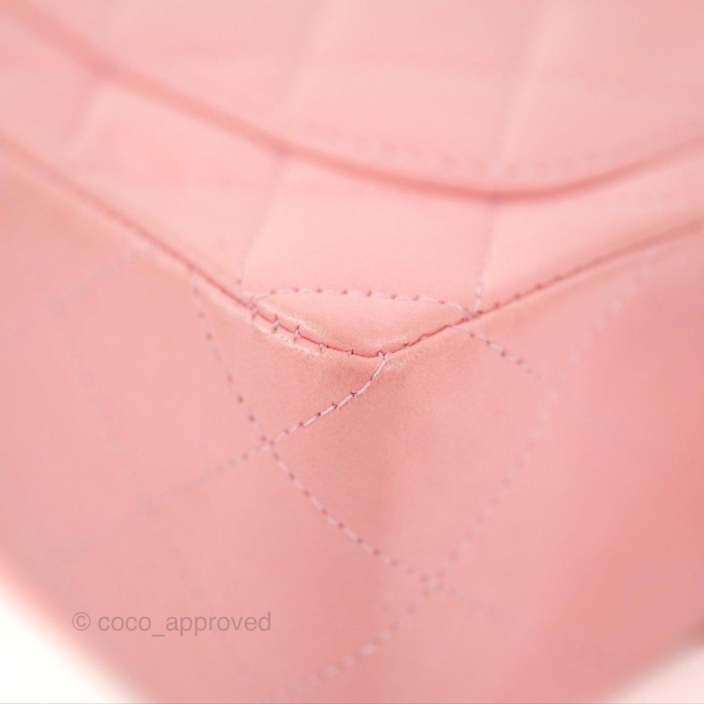 Chanel Quilted Vintage Mini Square Flap Pink Lambskin 24K Gold Hardware