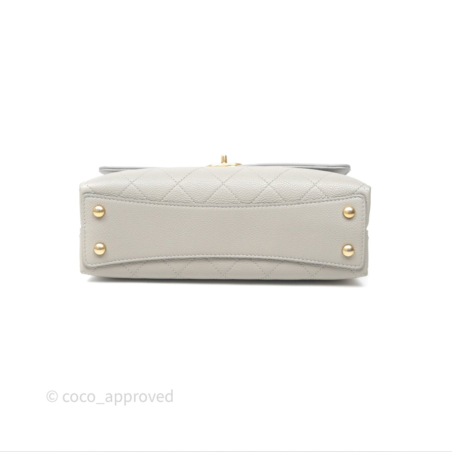 Chanel Chic Affinity Small Grained Calfskin Grey Gold Hardware