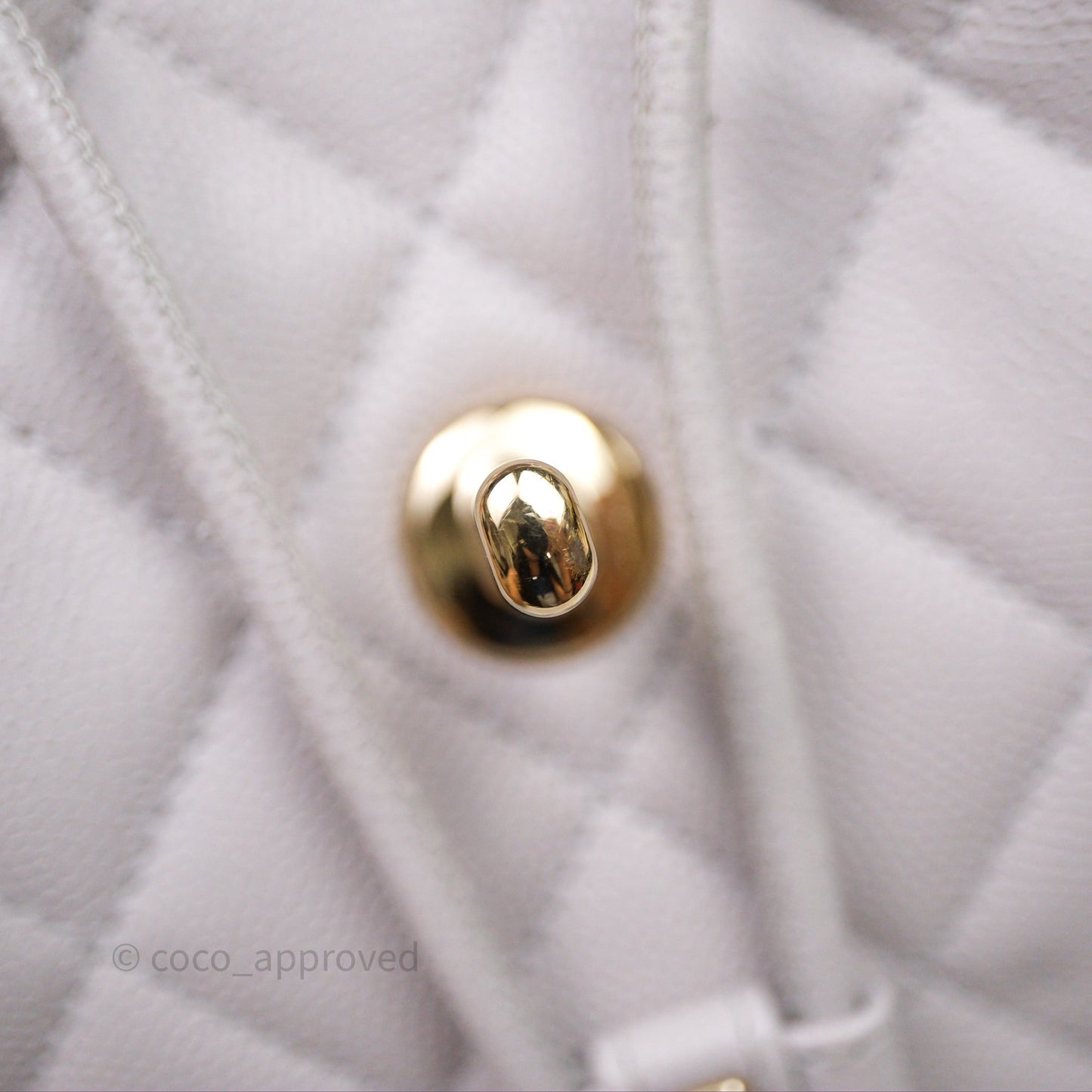 Chanel Mini Urban Spirit Backpack Pale Gray Caviar Gold Hardware