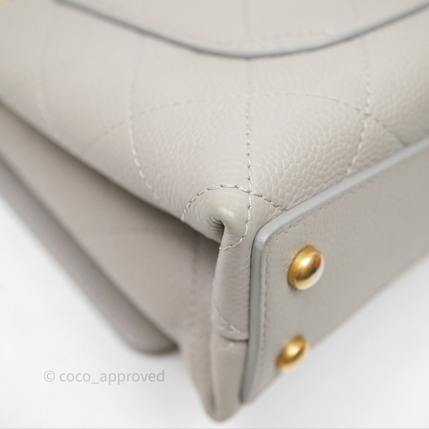 Chanel Chic Affinity Small Grained Calfskin Grey Gold Hardware