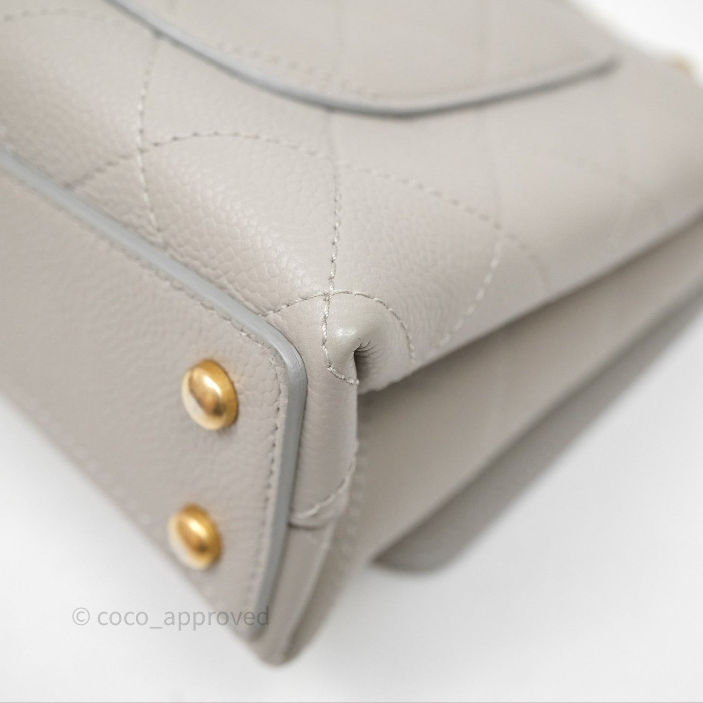 Chanel Chic Affinity Small Grained Calfskin Grey Gold Hardware