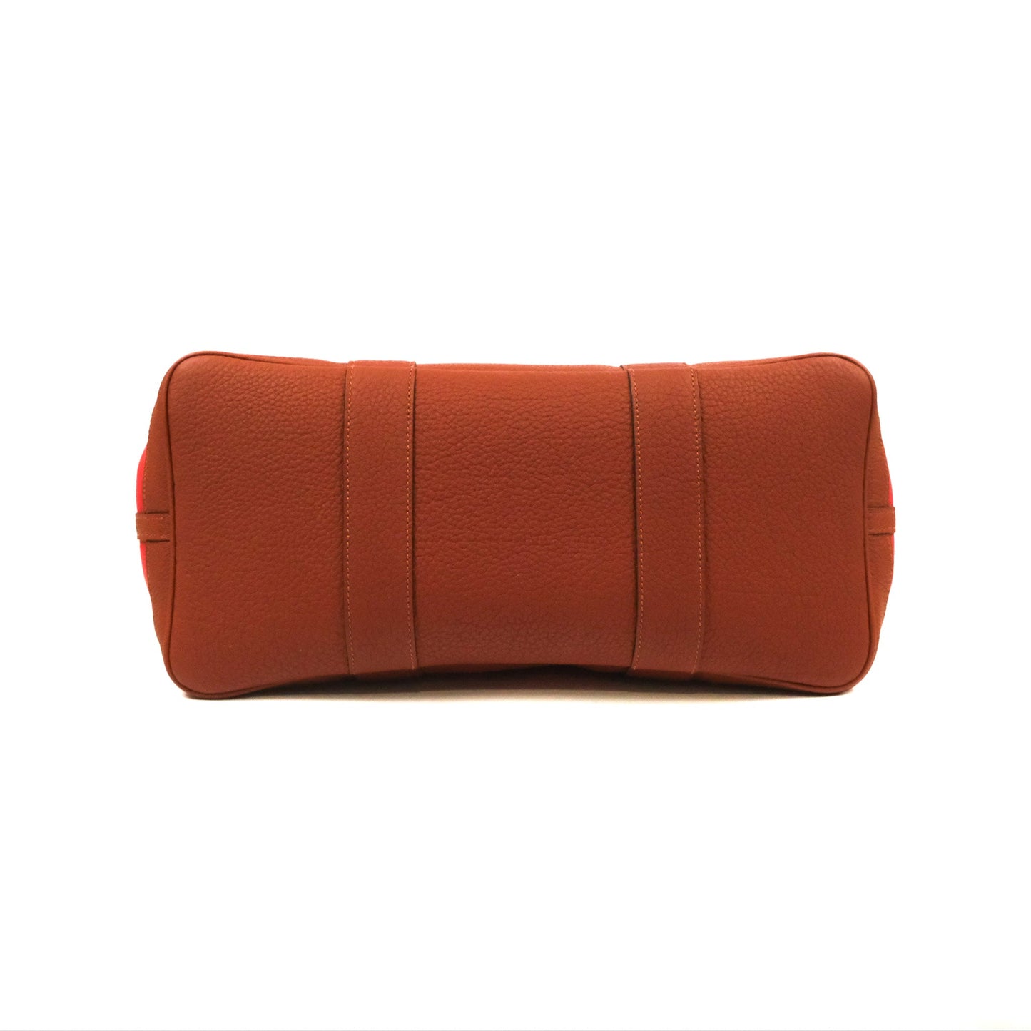 Hermès Garden Party 36 Red Clemence Canvas