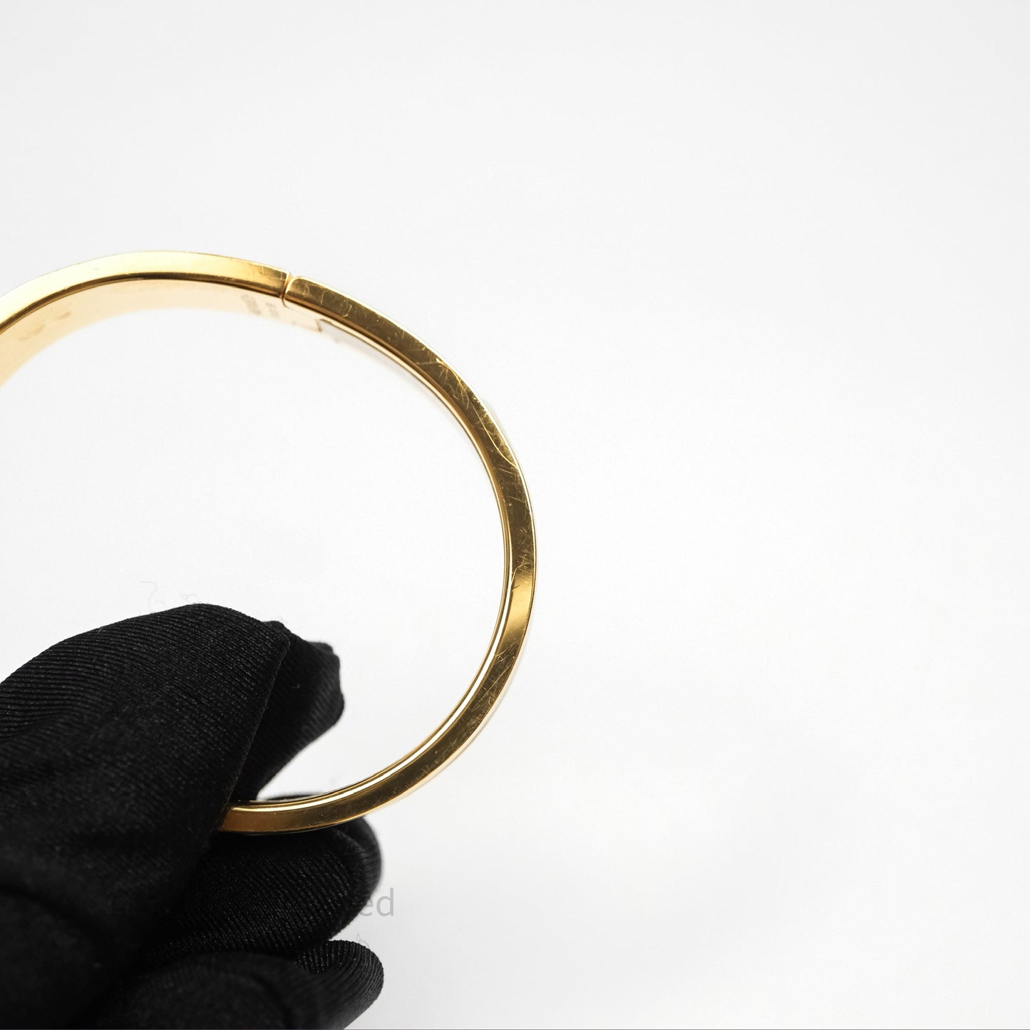 Hermès Clic H Bracelet White Rose Gold Hardware PM