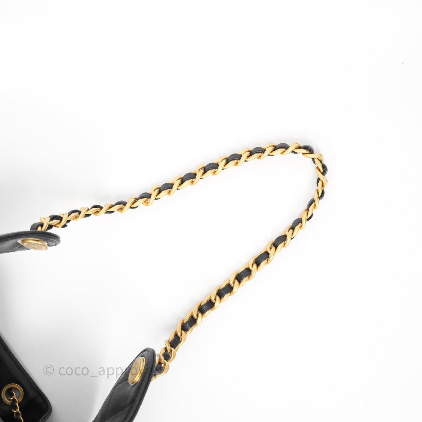 Chanel 25 Small Black Caviar Aged Gold Hardware