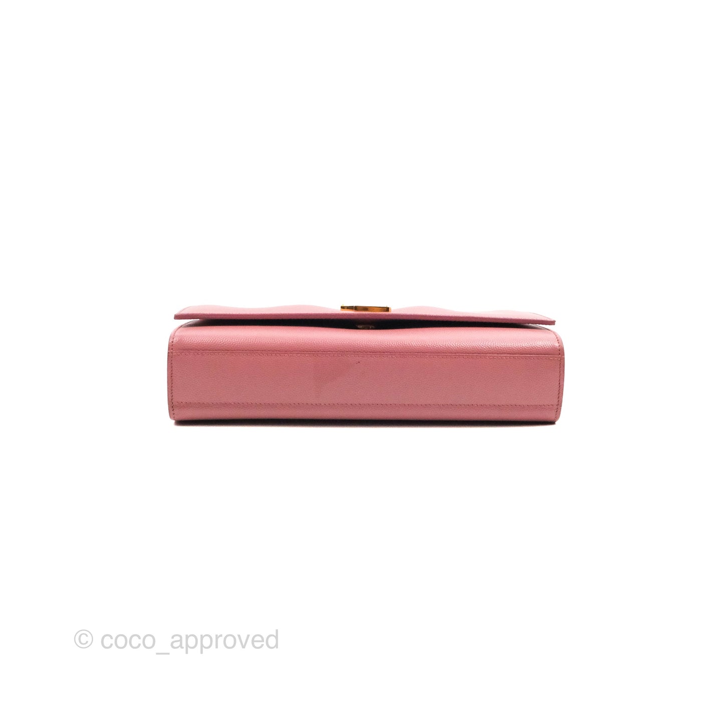 Saint Laurent Medium Classic Monogram Kate Pink Grained Calfskin