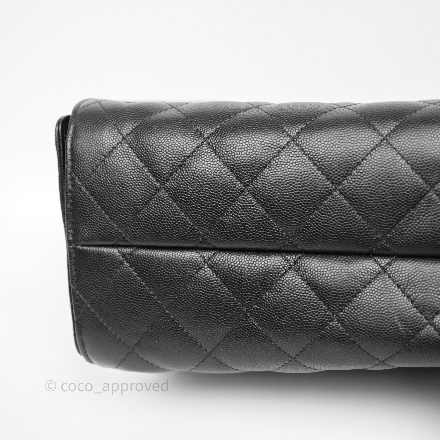 Chanel 25 Small Black Caviar Aged Gold Hardware
