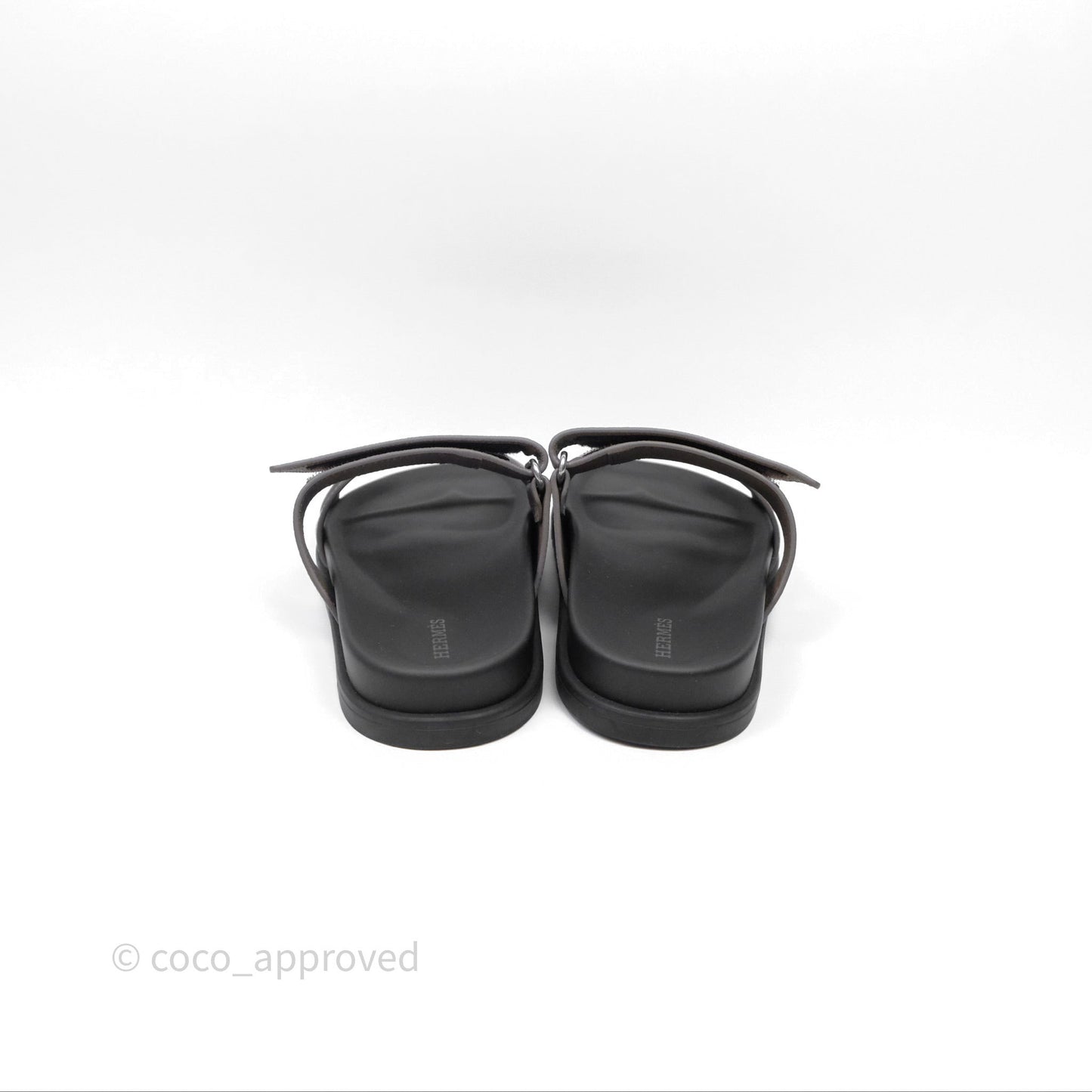 Hermès Chypre Sandal Calfskin Etoupe Size 37.5