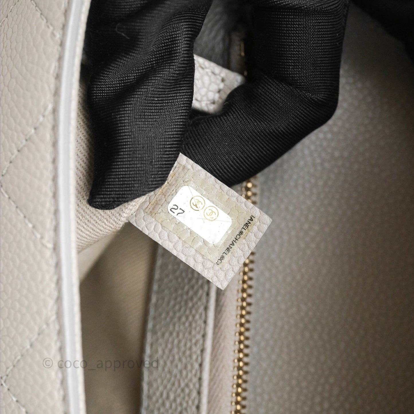 Chanel Chic Affinity Small Grained Calfskin Grey Gold Hardware