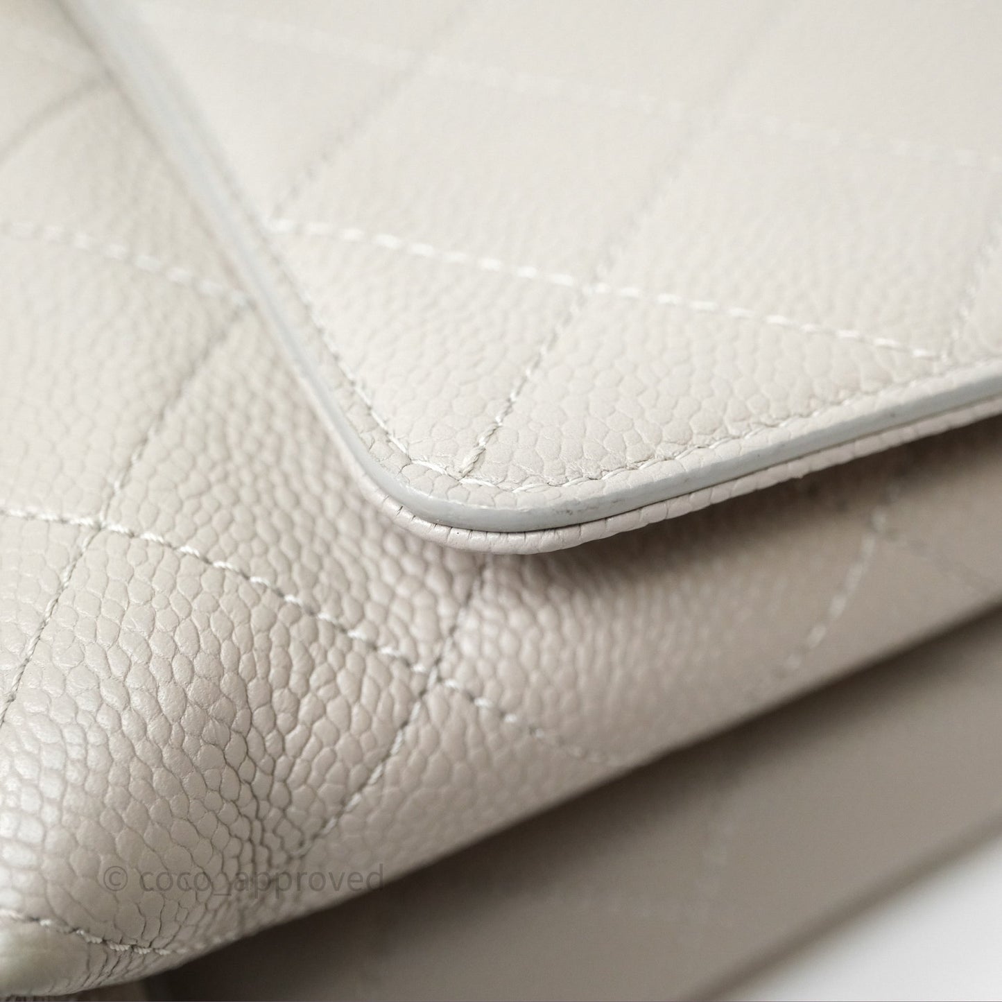 Chanel Chic Affinity Small Grained Calfskin Grey Gold Hardware